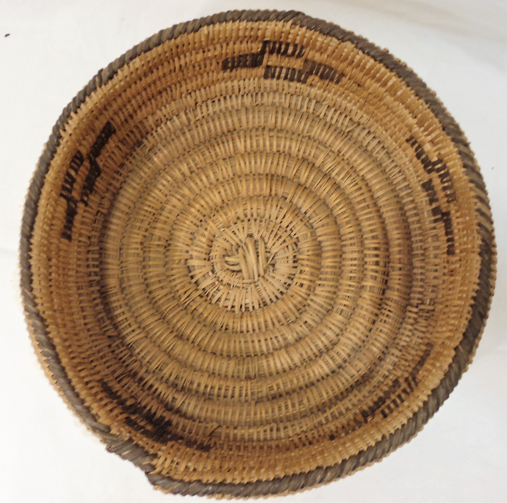 Pima Hand Woven Coil Basket 1890s