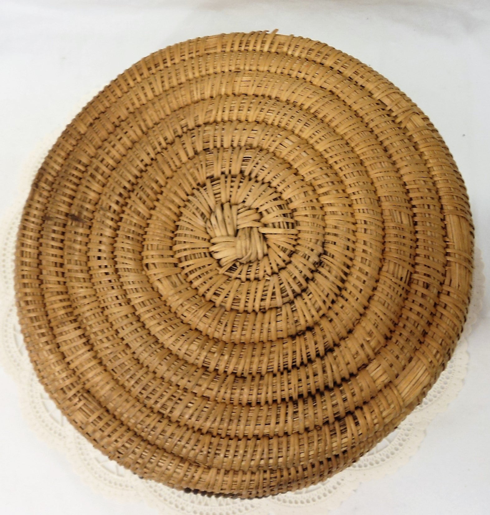 Pima Hand Woven Coil Basket 1890s