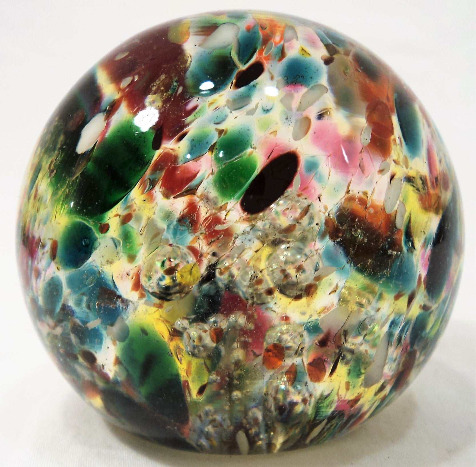 Vintage Art Glass Paperweight