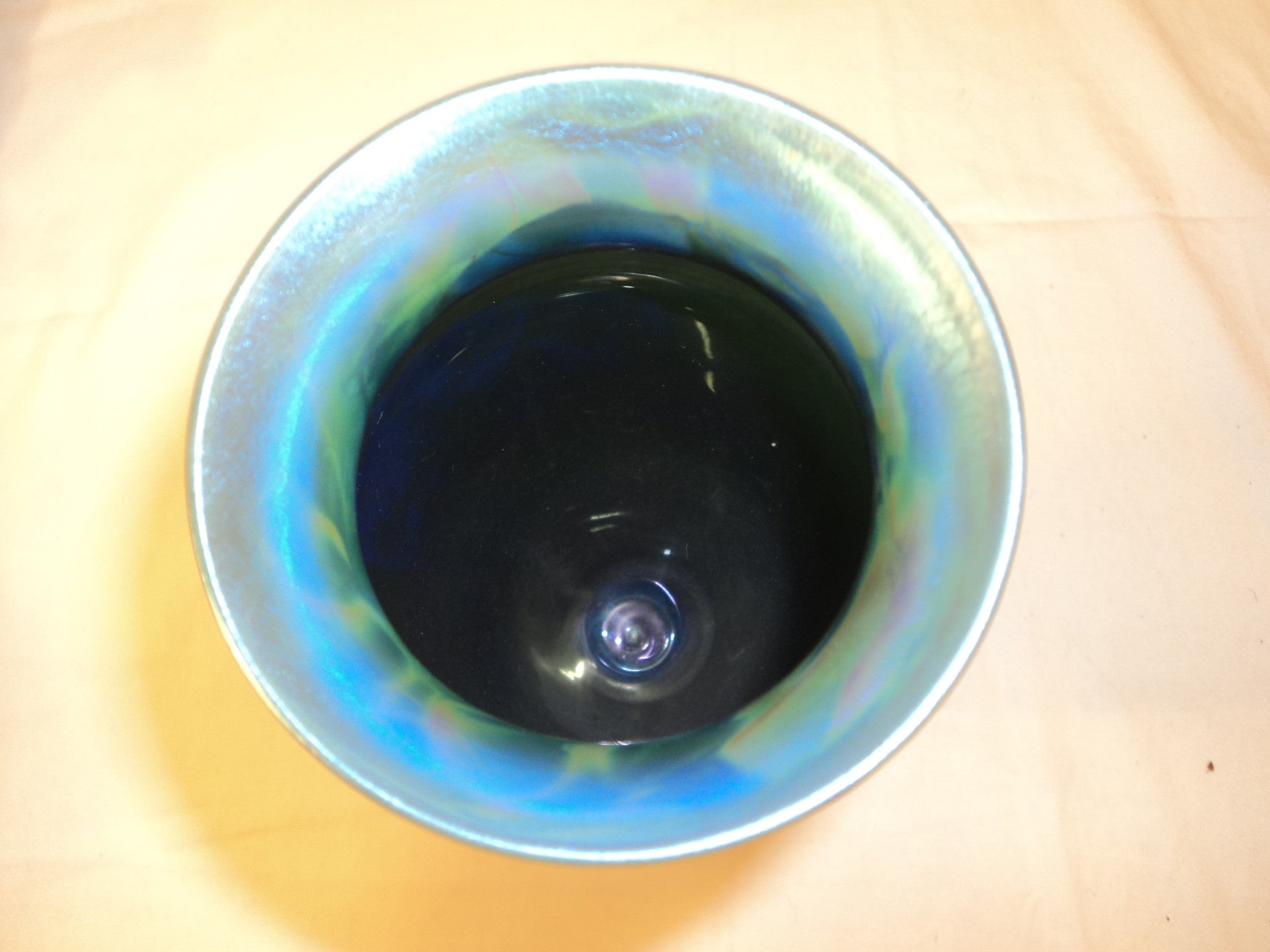 Steuben Art Nouveau Blue Aurene Glass Vase