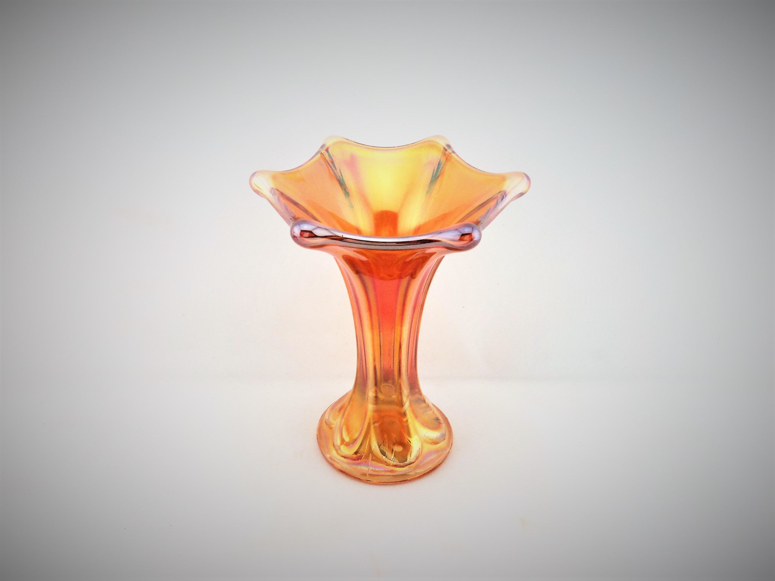Vintage Fenton Marigold Morning Glory Vase