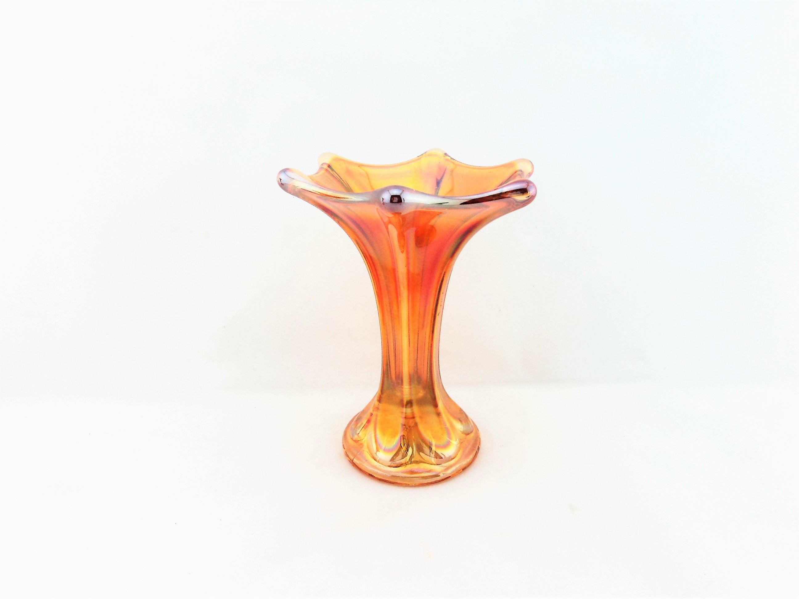 Vintage Fenton Marigold Morning Glory Vase