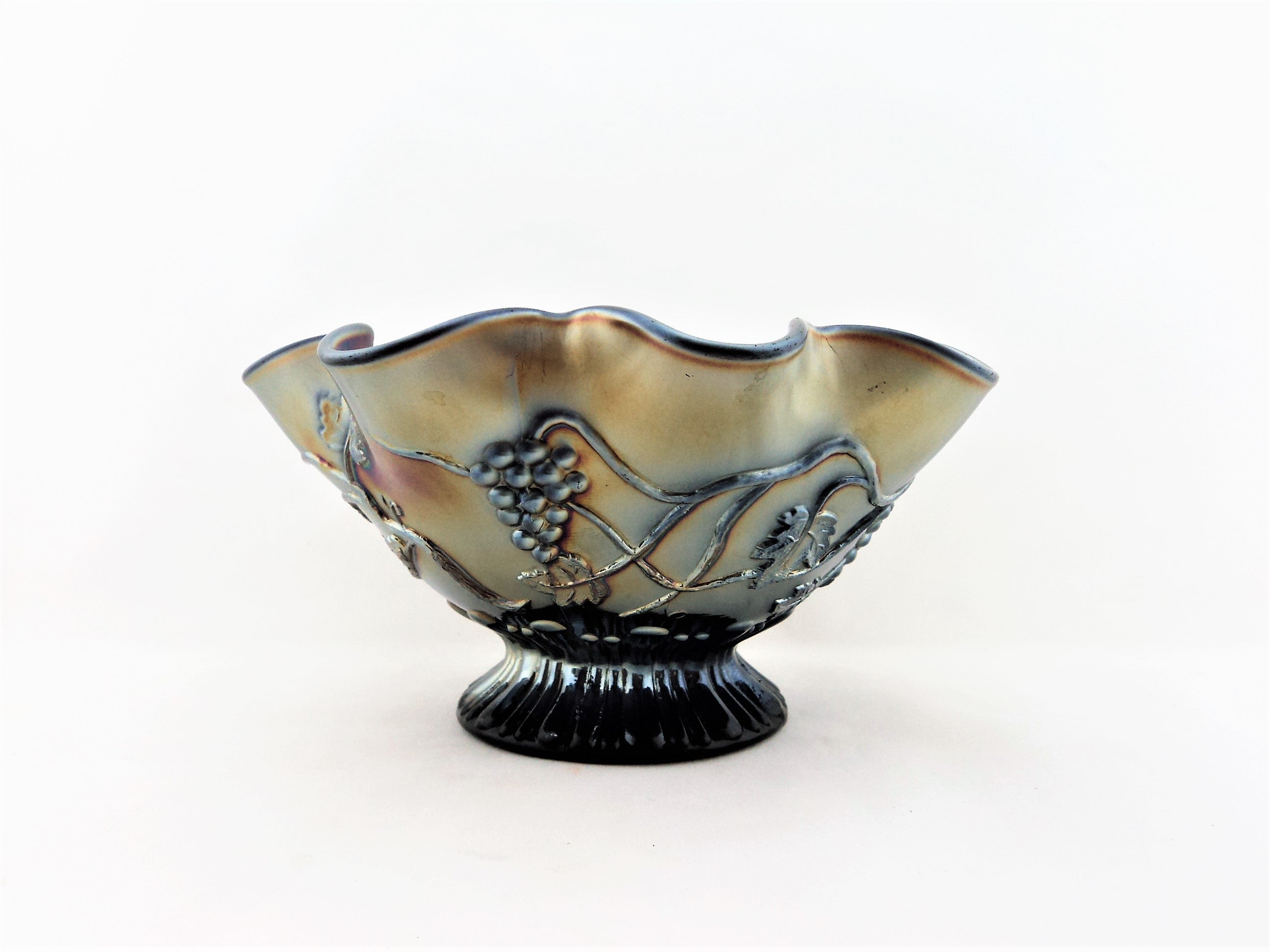 Northwood Star of David Carnival Glass Bowl