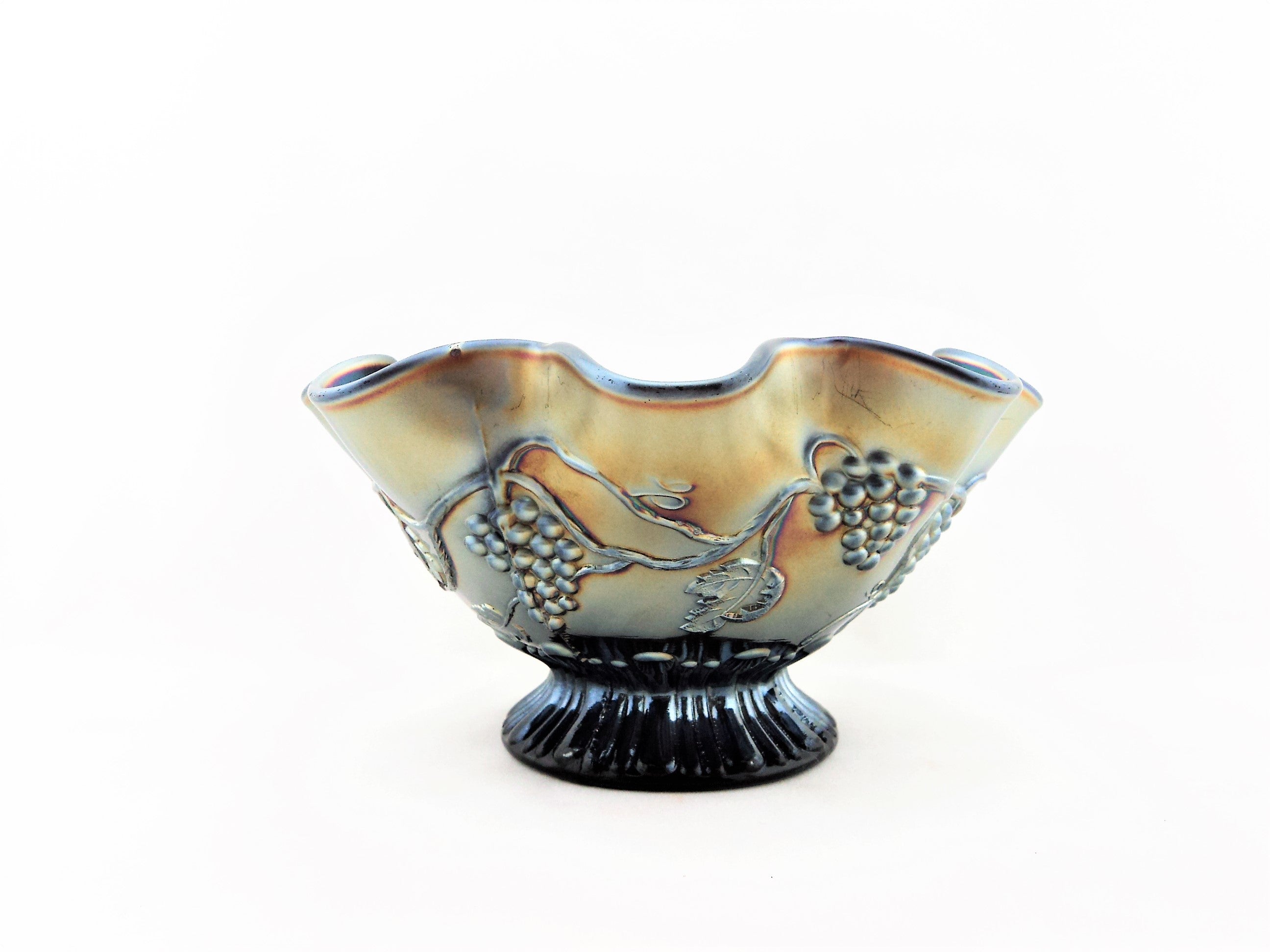 Northwood Star of David Carnival Glass Bowl