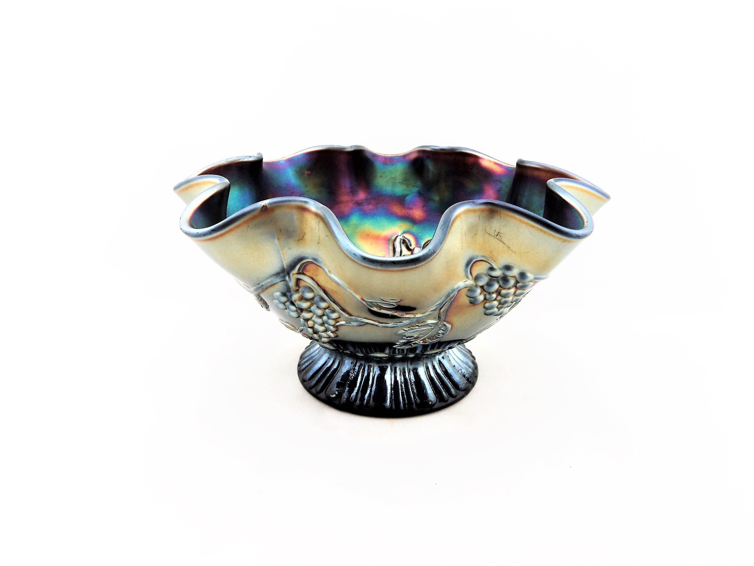 Northwood Star of David Carnival Glass Bowl
