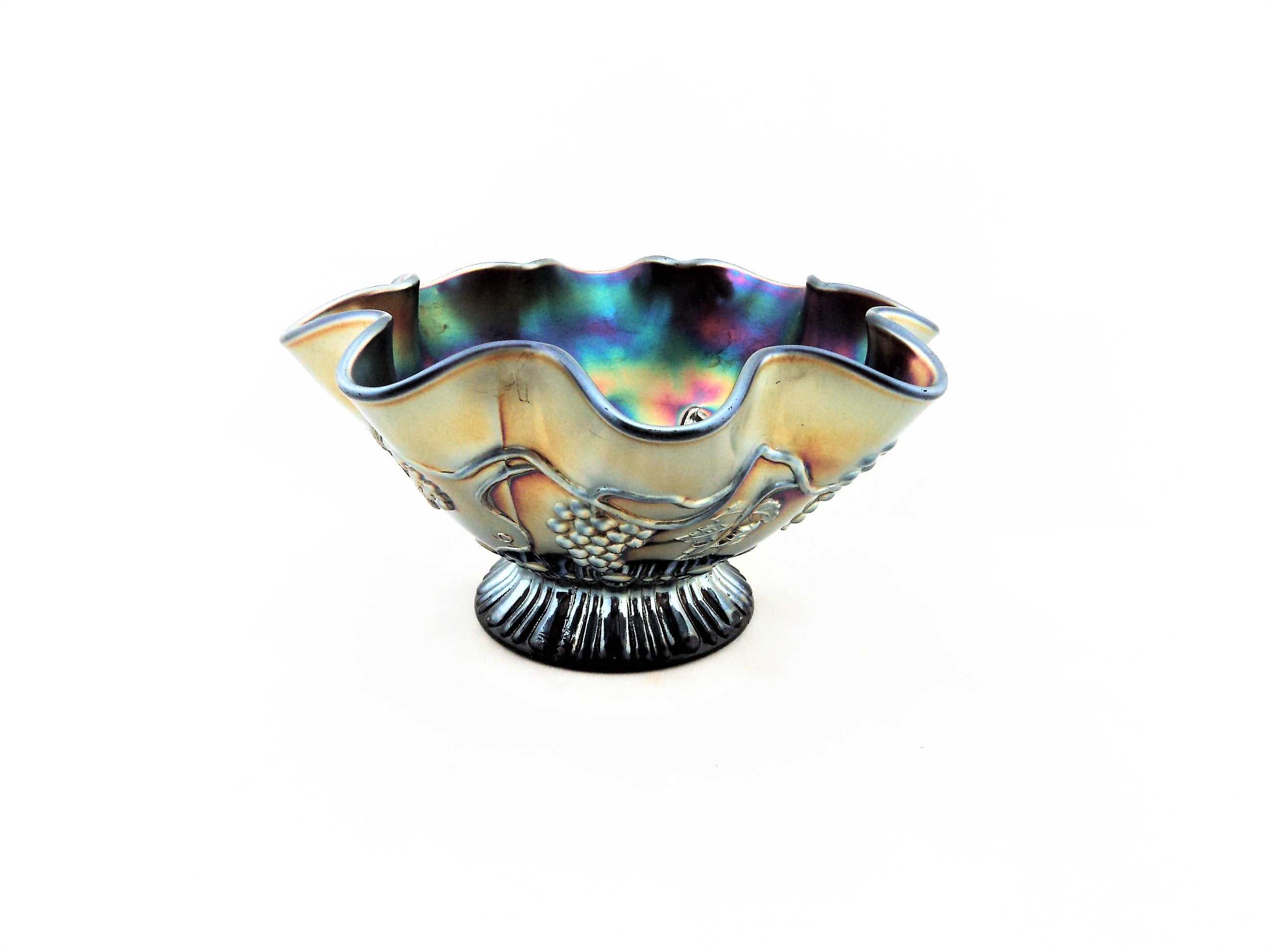 Northwood Star of David Carnival Glass Bowl