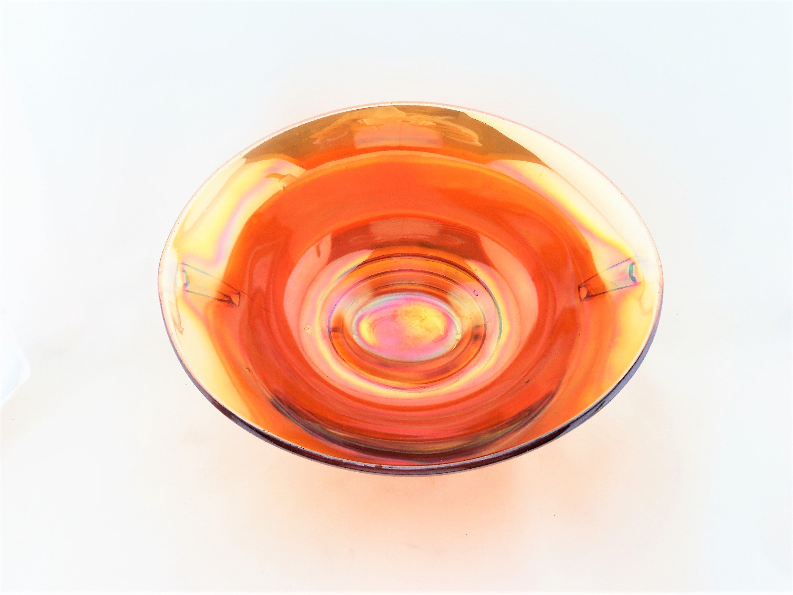 1920s Imperial Carnival Glass Double Scroll  Bowl