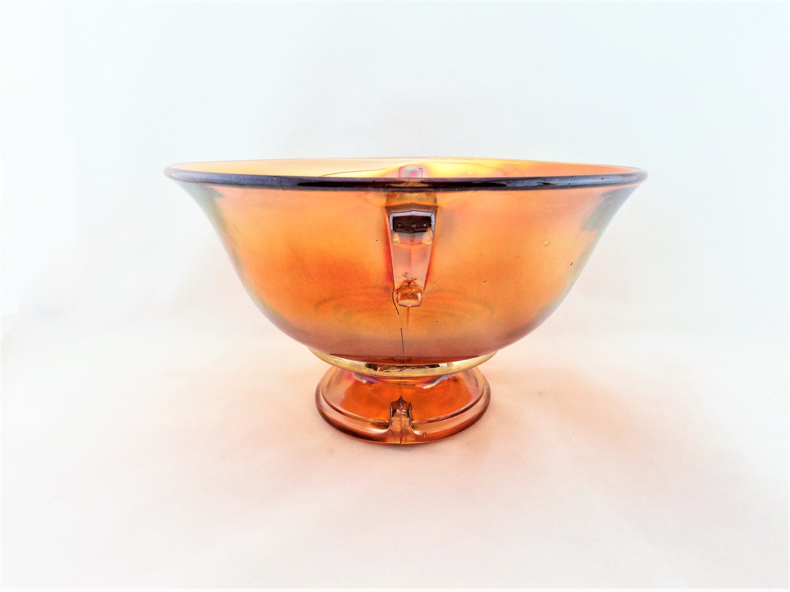 1920s Imperial Carnival Glass Double Scroll  Bowl