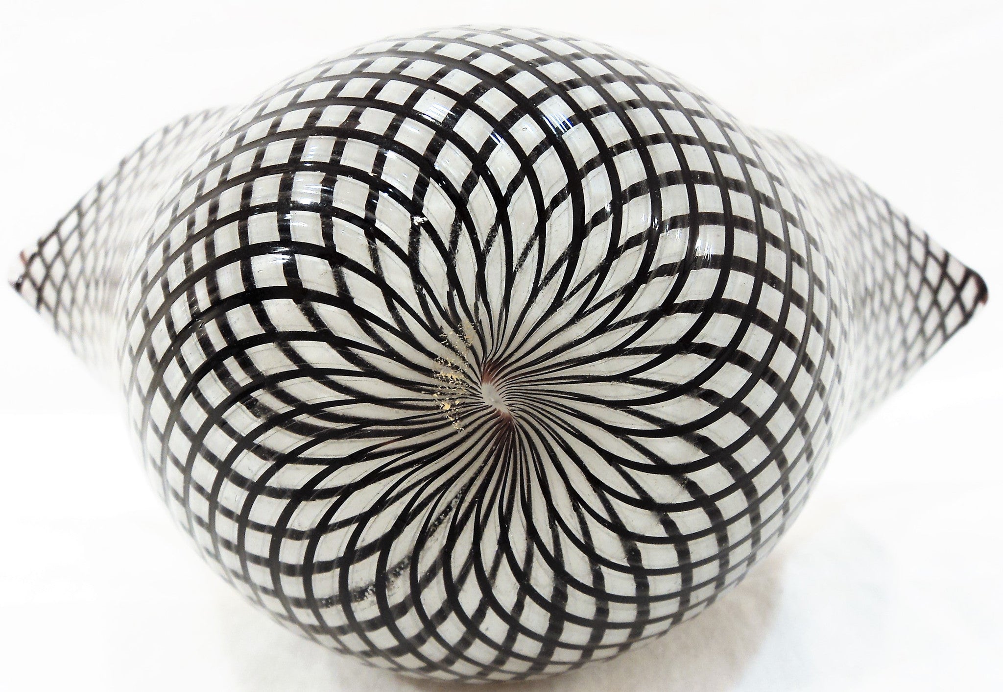 Murano Glass Basket Vase