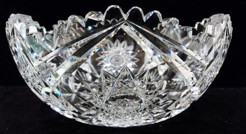 American Brilliant Cut Crystal Bowl