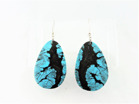 Santo Domingo Turquoise Wafer Earrings