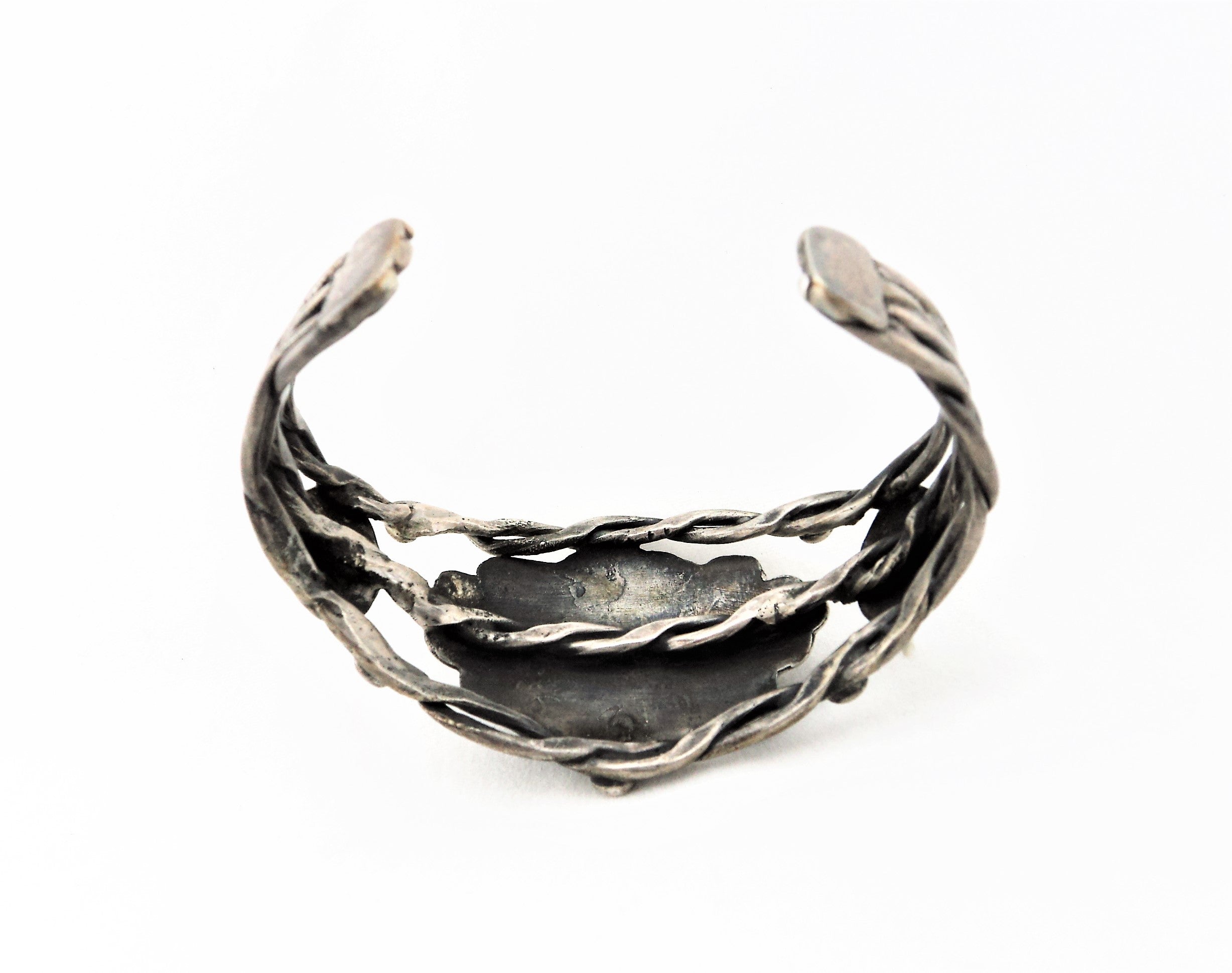 Old Santo Domingo Cerrillos Turquoise Sterling Silver Bracelet