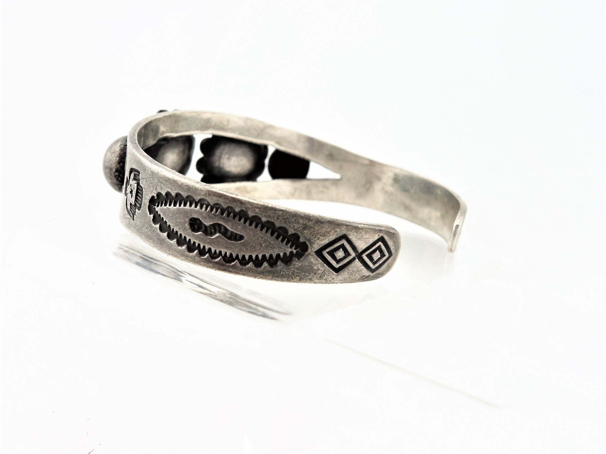 Antique Navajo Turquoise Sterling Silver Bracelet