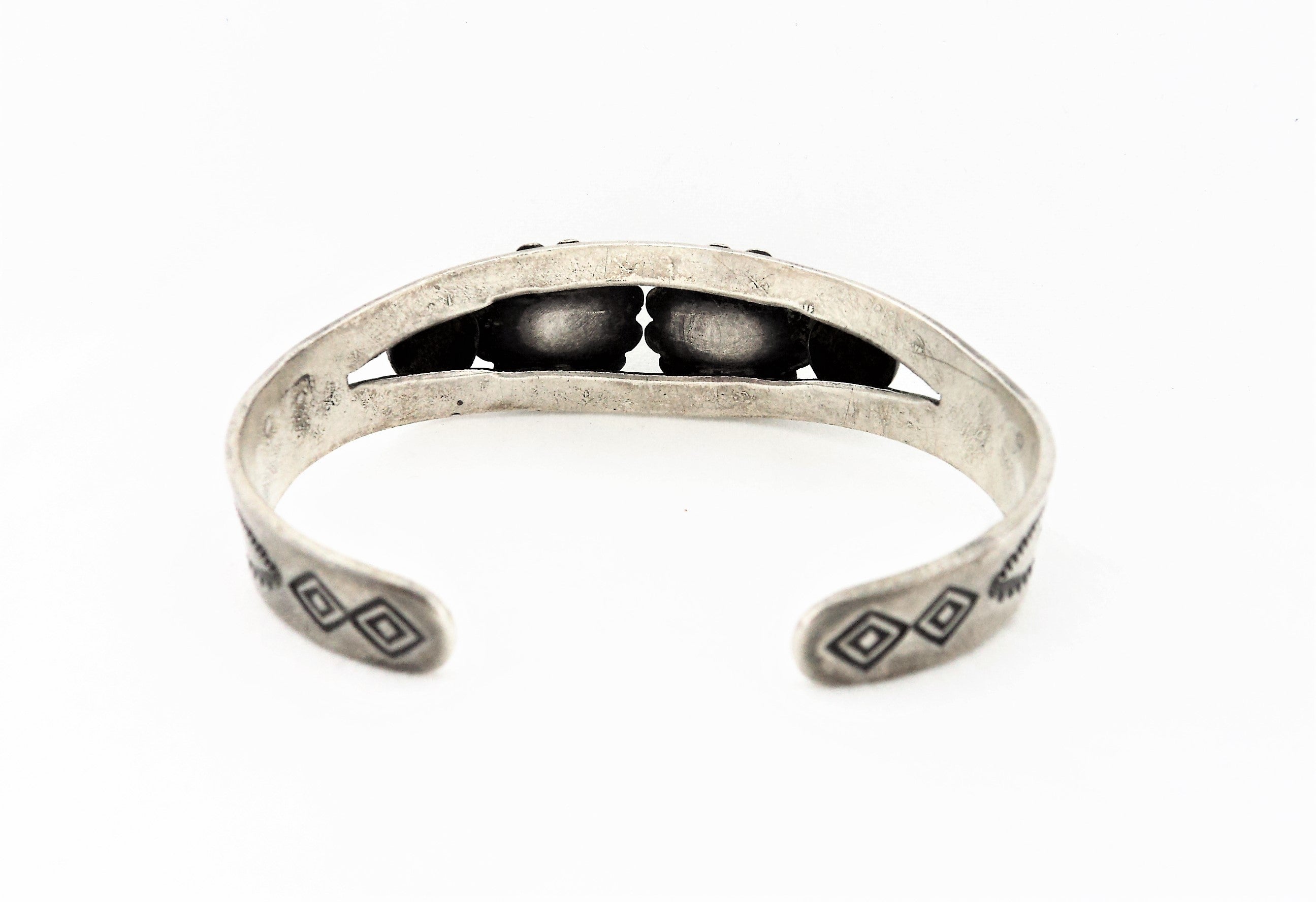 Antique Navajo Turquoise Sterling Silver Bracelet