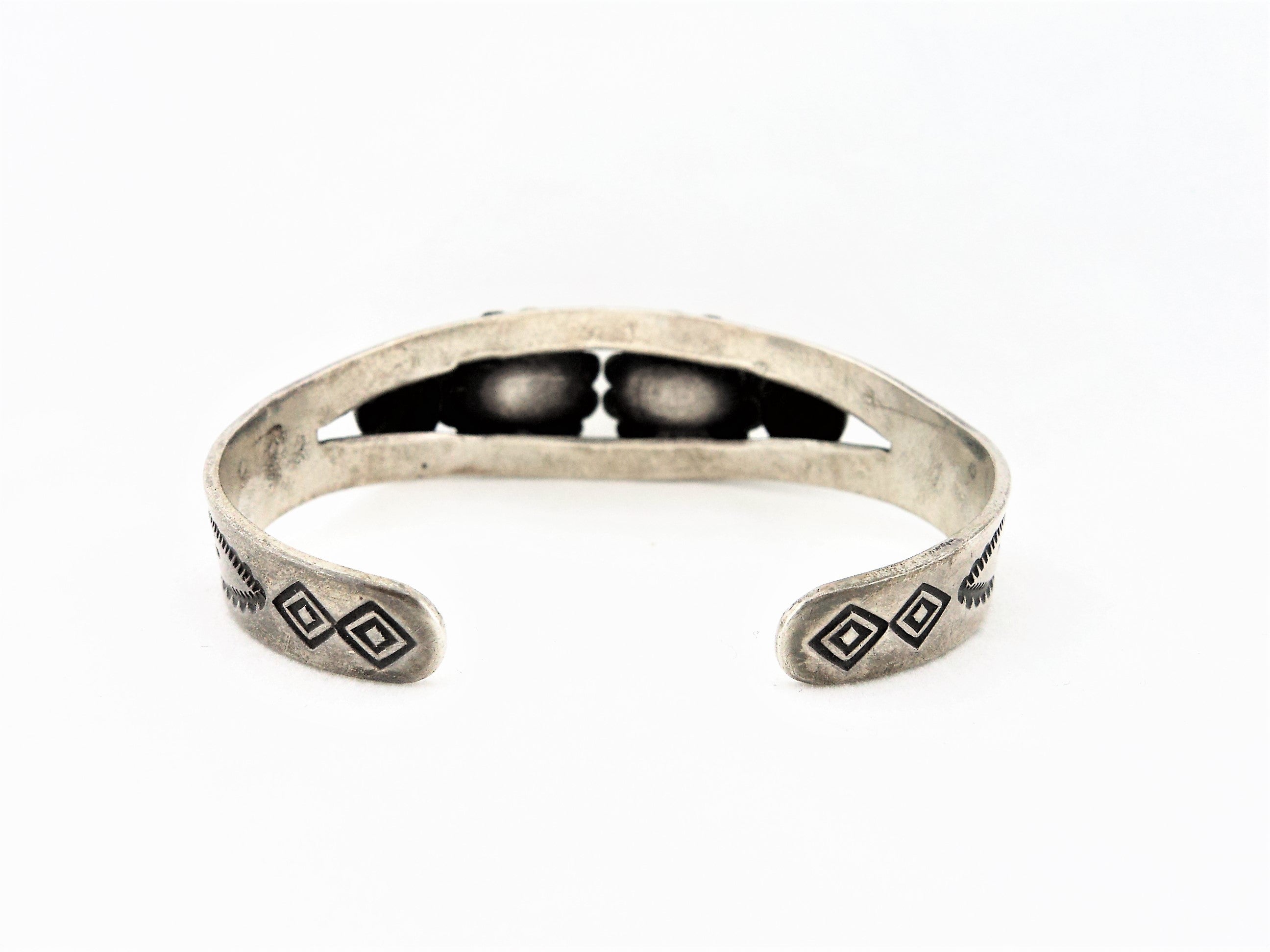 Antique Navajo Turquoise Sterling Silver Bracelet