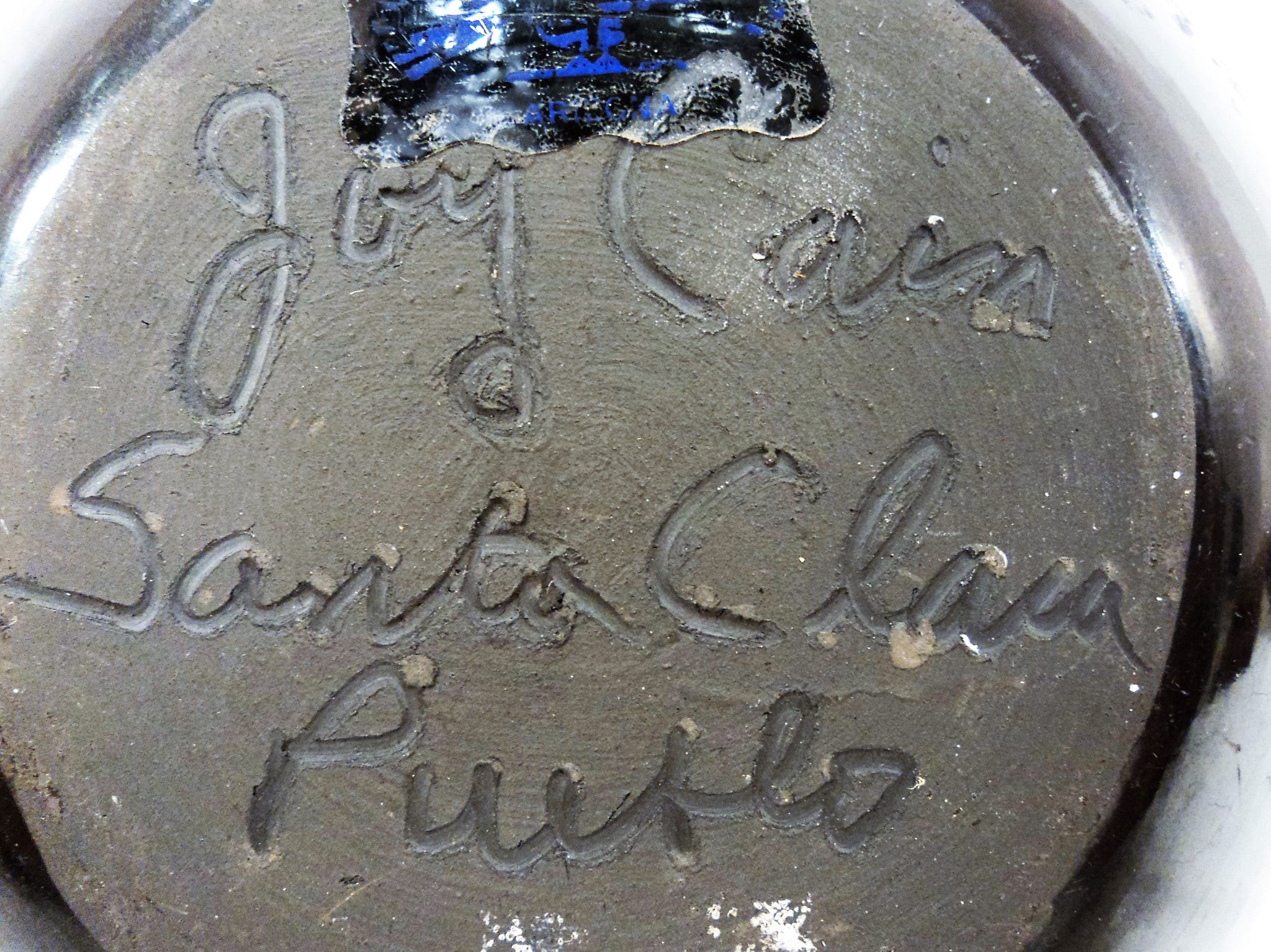 Joy Cain Santa Clara Blackware Pottery Vessel