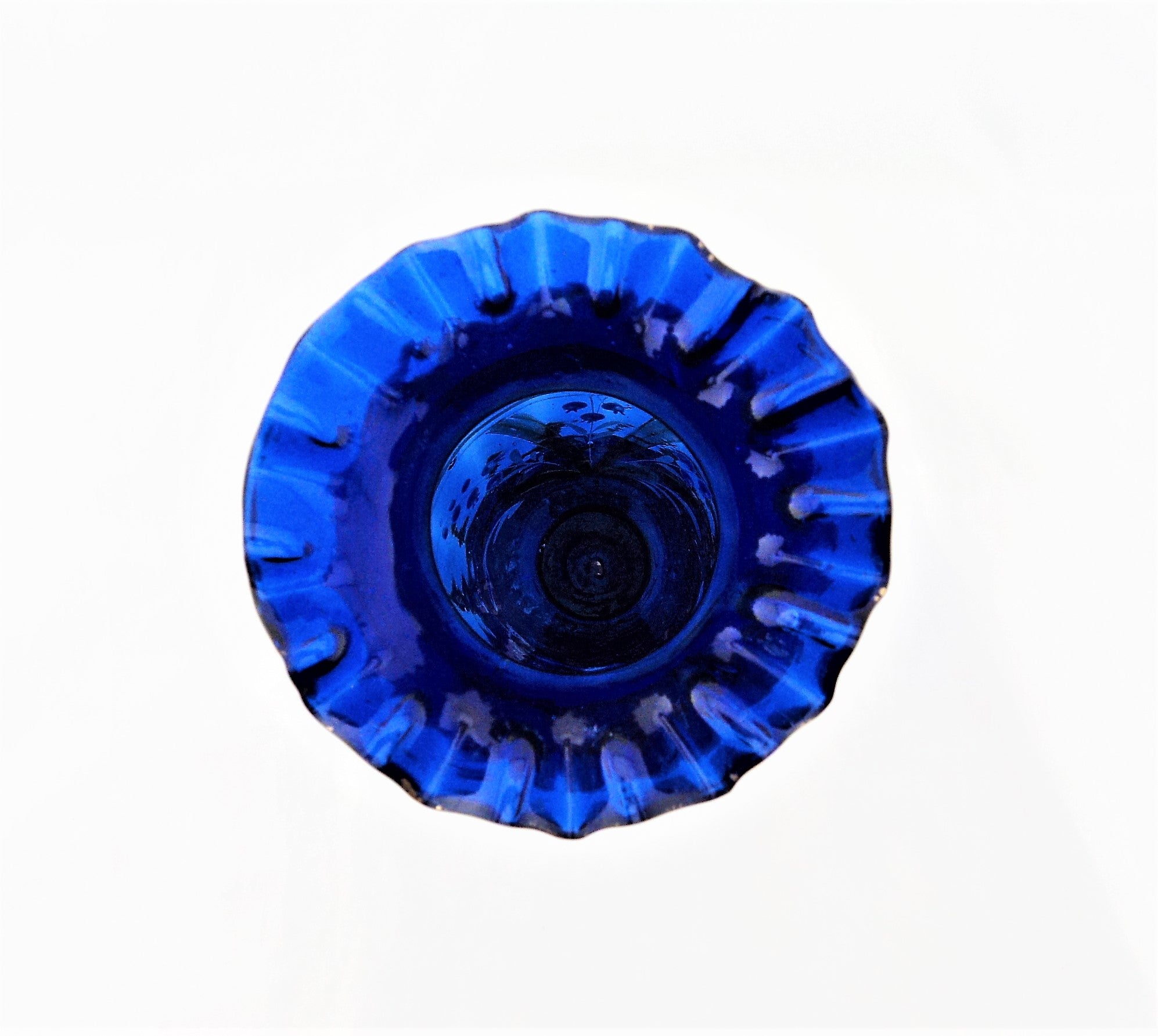 Victorian Cobalt Blue and Enamel Vase