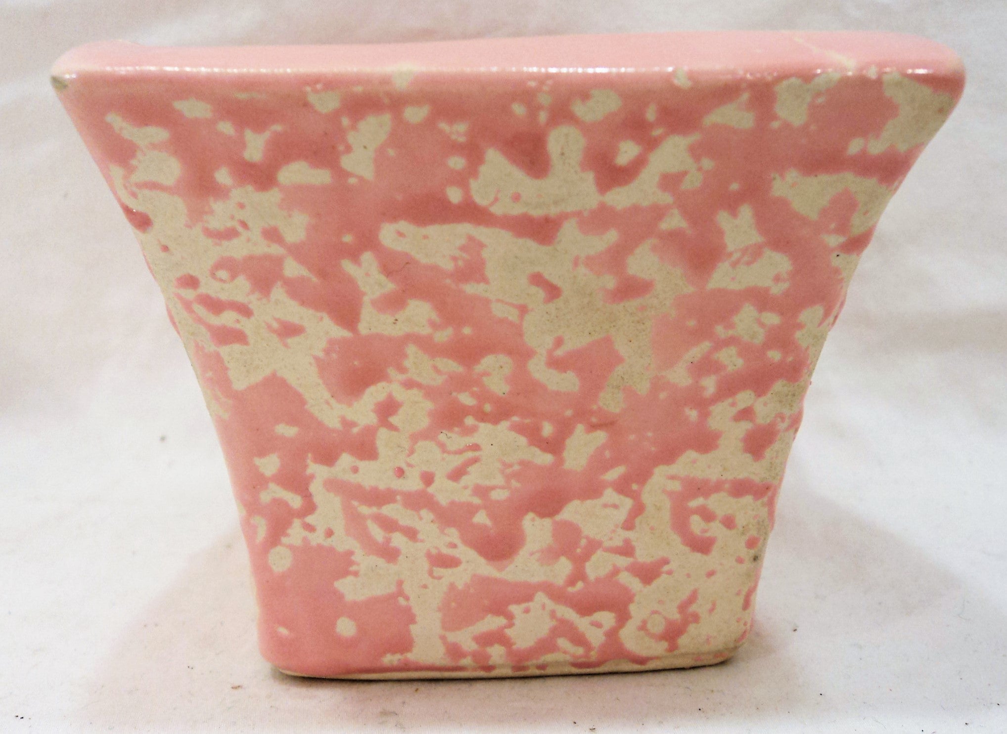 Vintage McCoy Pink Brocade Short Planter