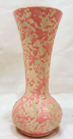 Vintage McCoy Pink Brocade Vase