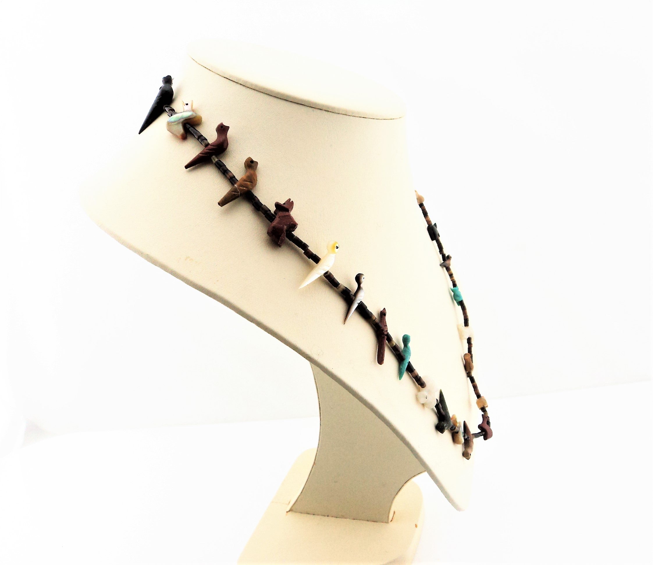 Multi-stone Shell Fetish Necklace