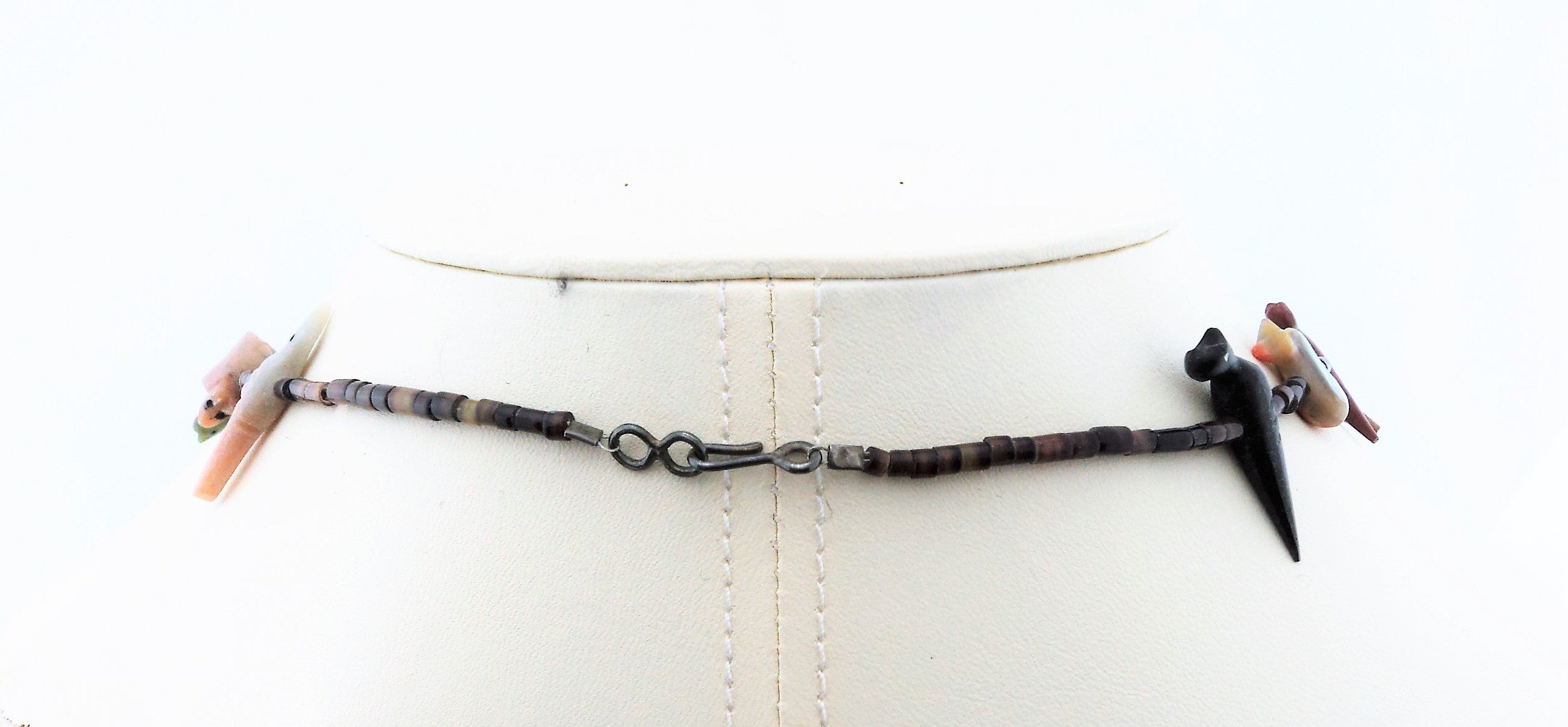 Multi-stone Shell Fetish Necklace