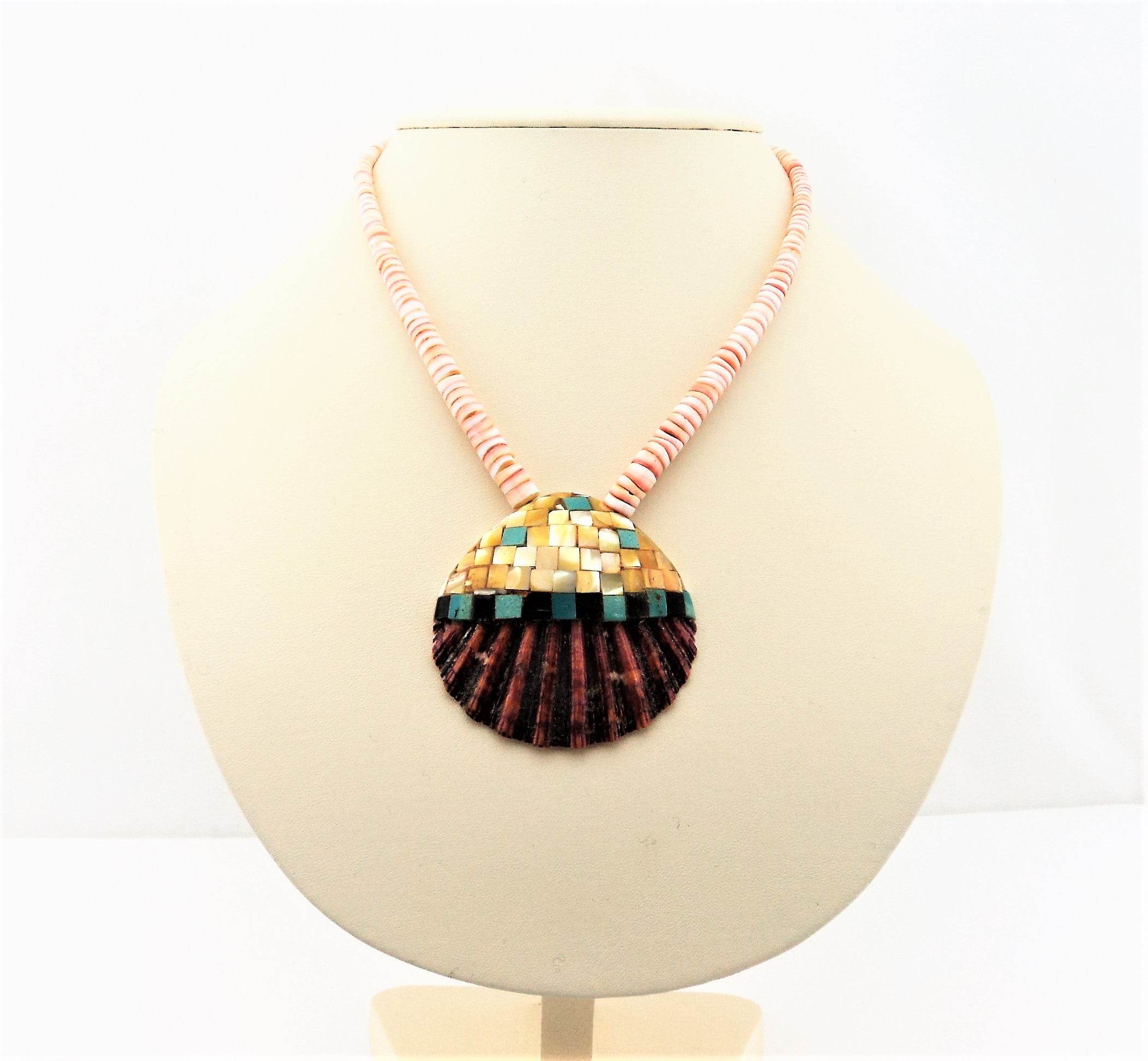 Santo Domingo Mosaic Inlay Shell Necklace