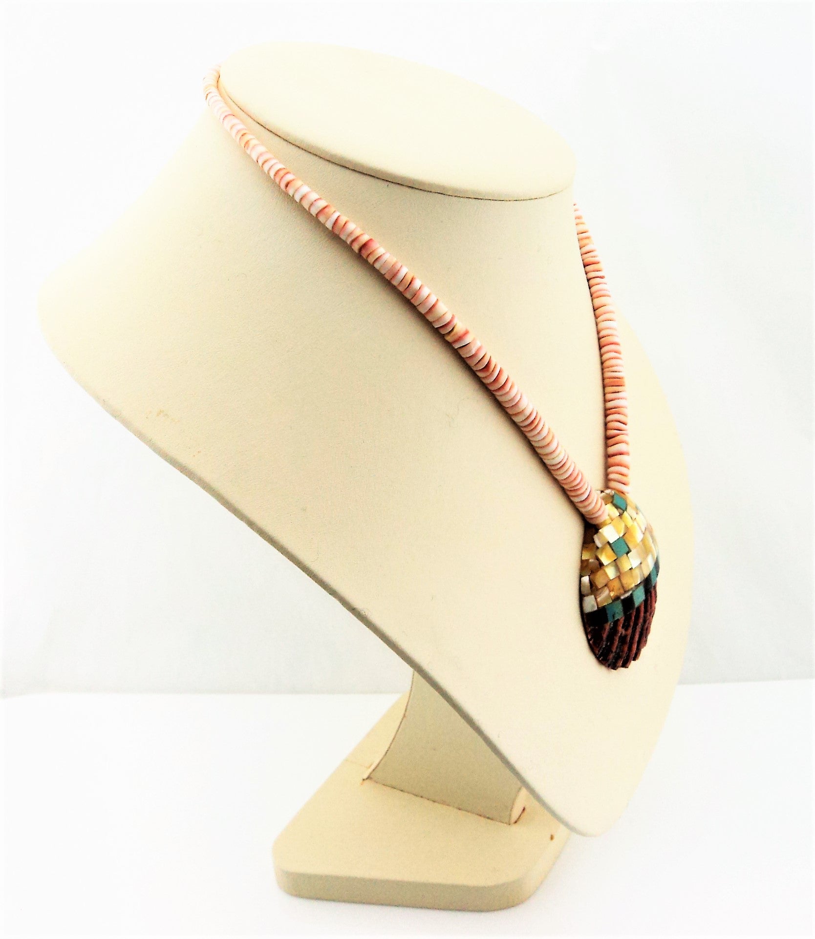 Santo Domingo Mosaic Inlay Shell Necklace