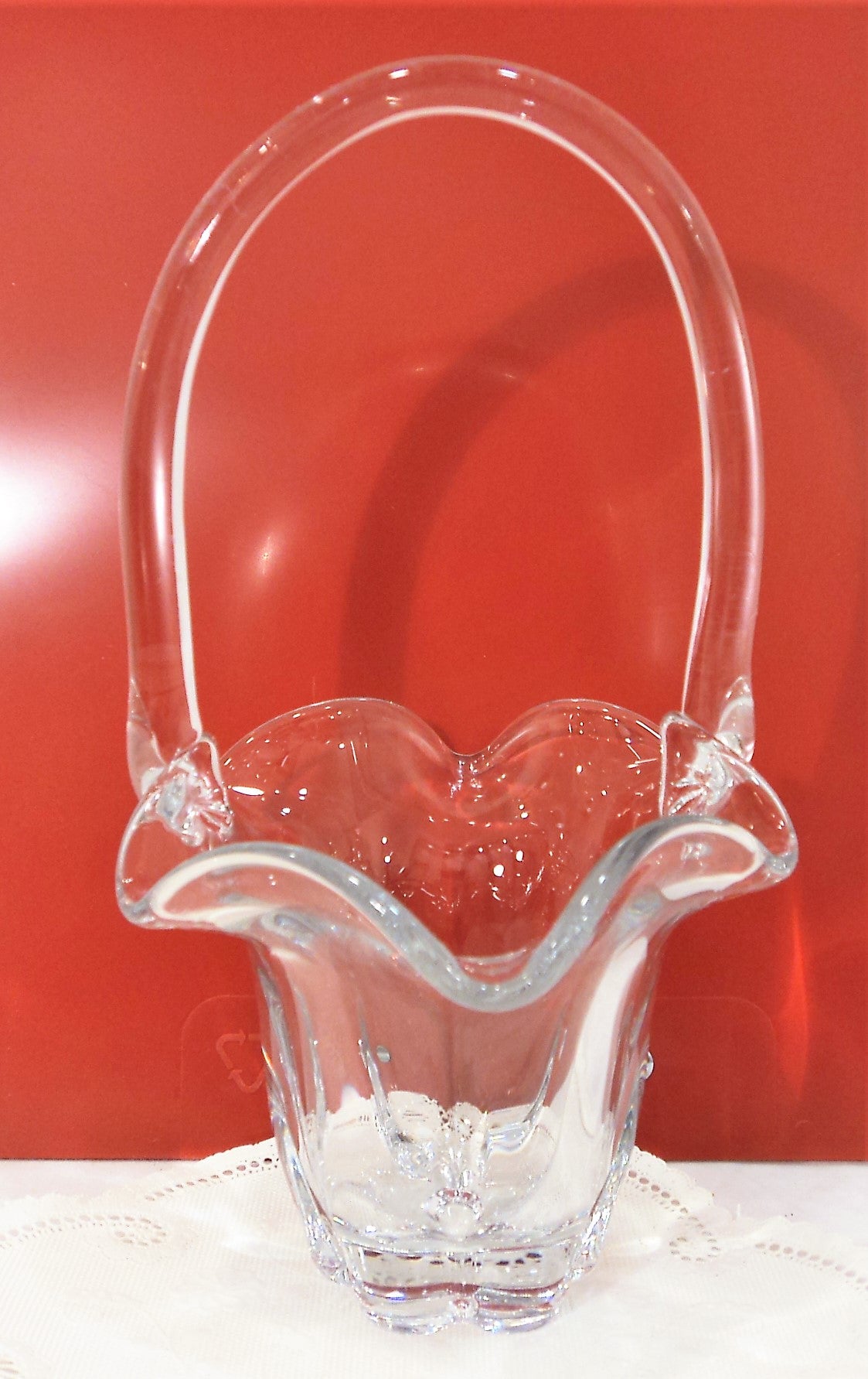 Antique Crystal Basket