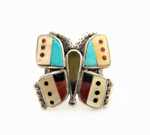 Zuni Sterling Silver Butterfly Ring