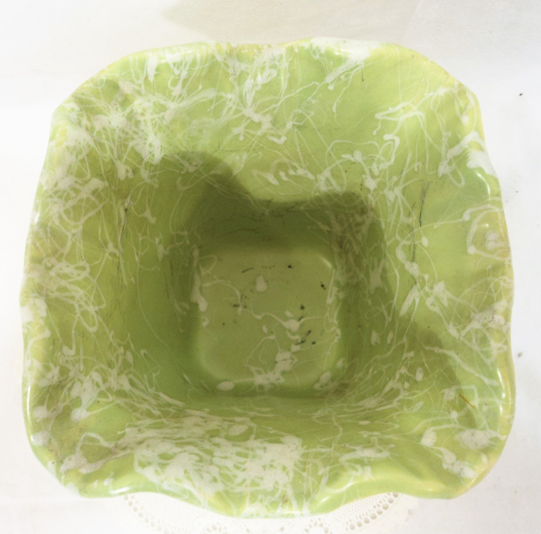 Vintage Green Shawnee Planter