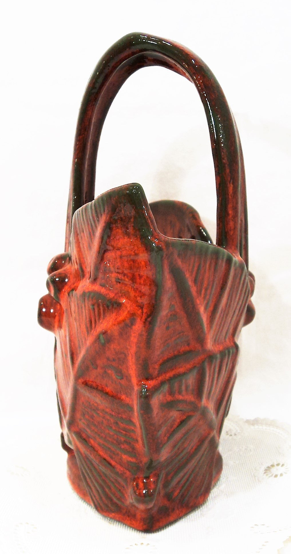 Vintage McCoy Pottery Antiqua basket