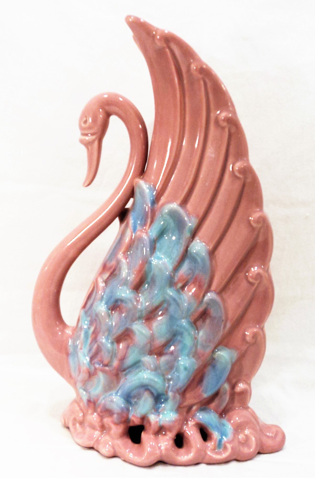 Royal Haeger Art Pottery Swan Pair