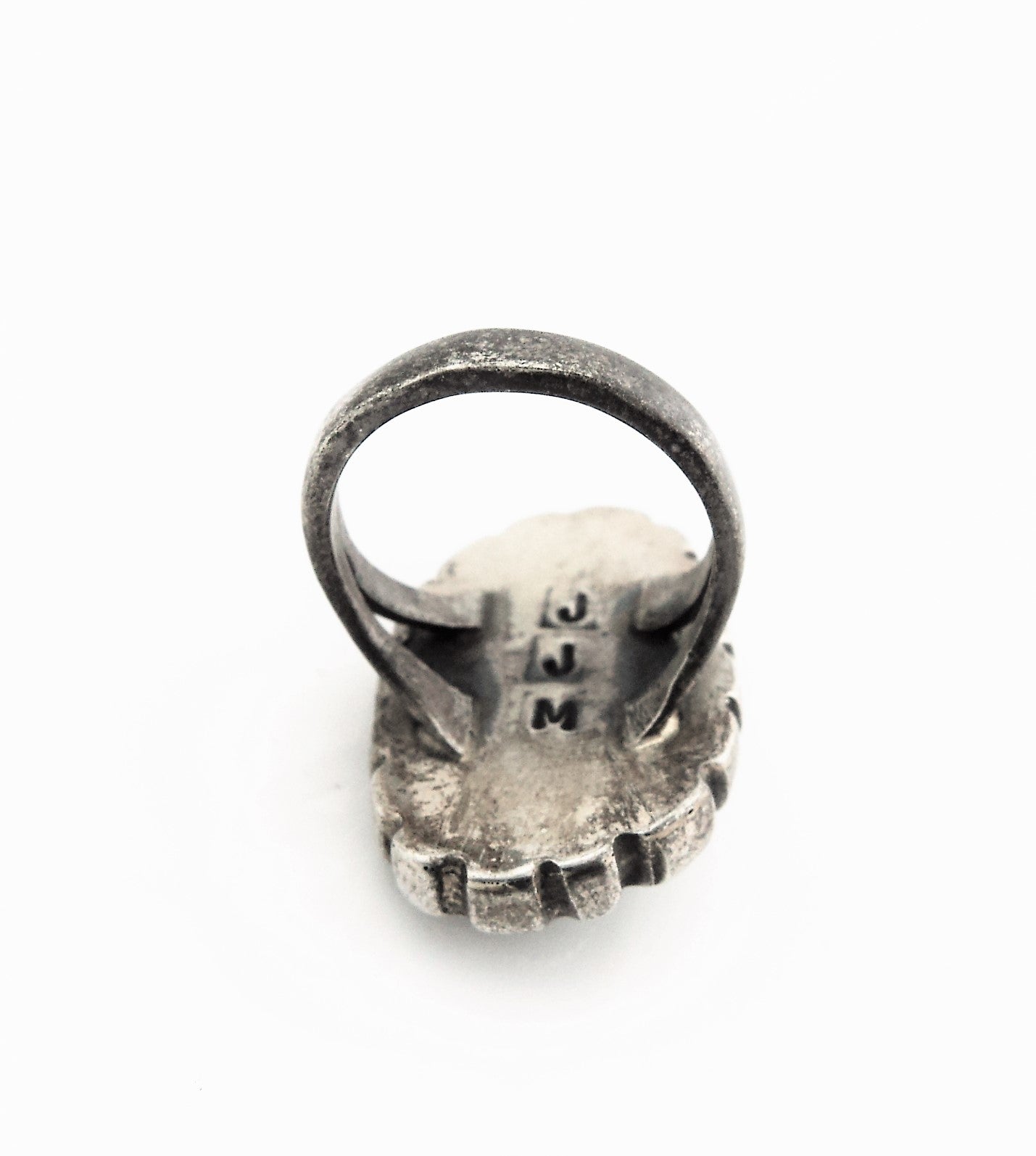 Native American Sterling Silver Green Turquoise Ring