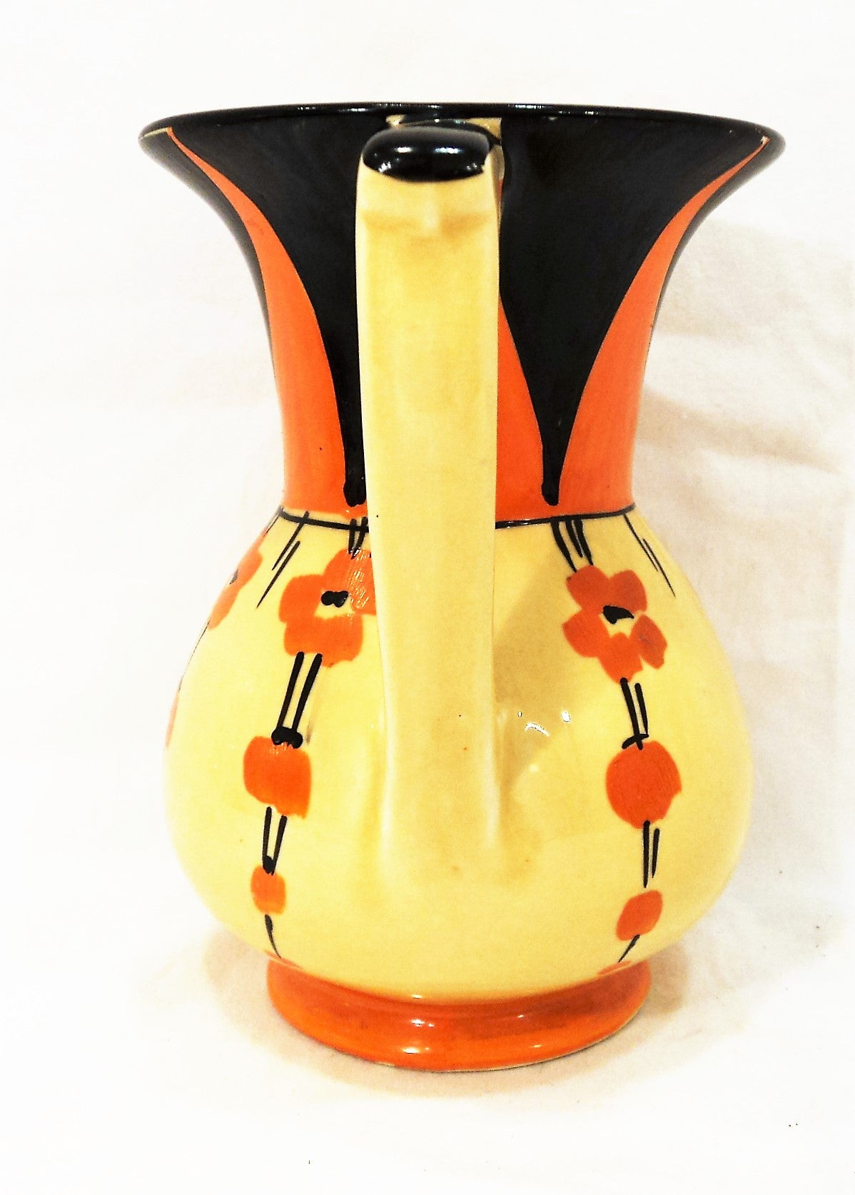 Hand-Painted Art Deco Pitcher