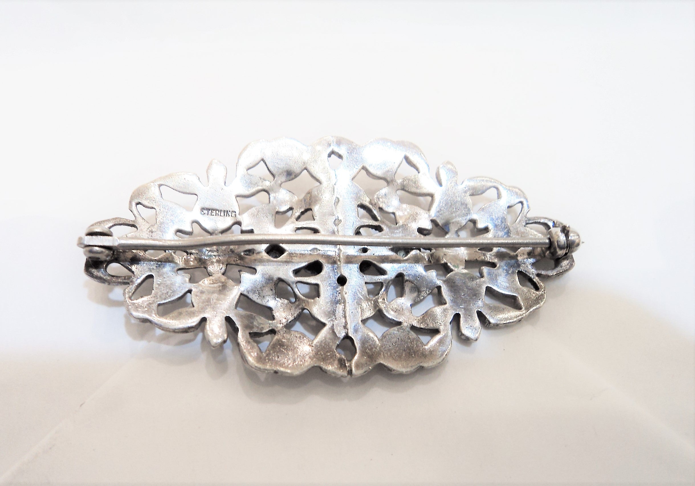 Sterling Silver Marcasite Brooch