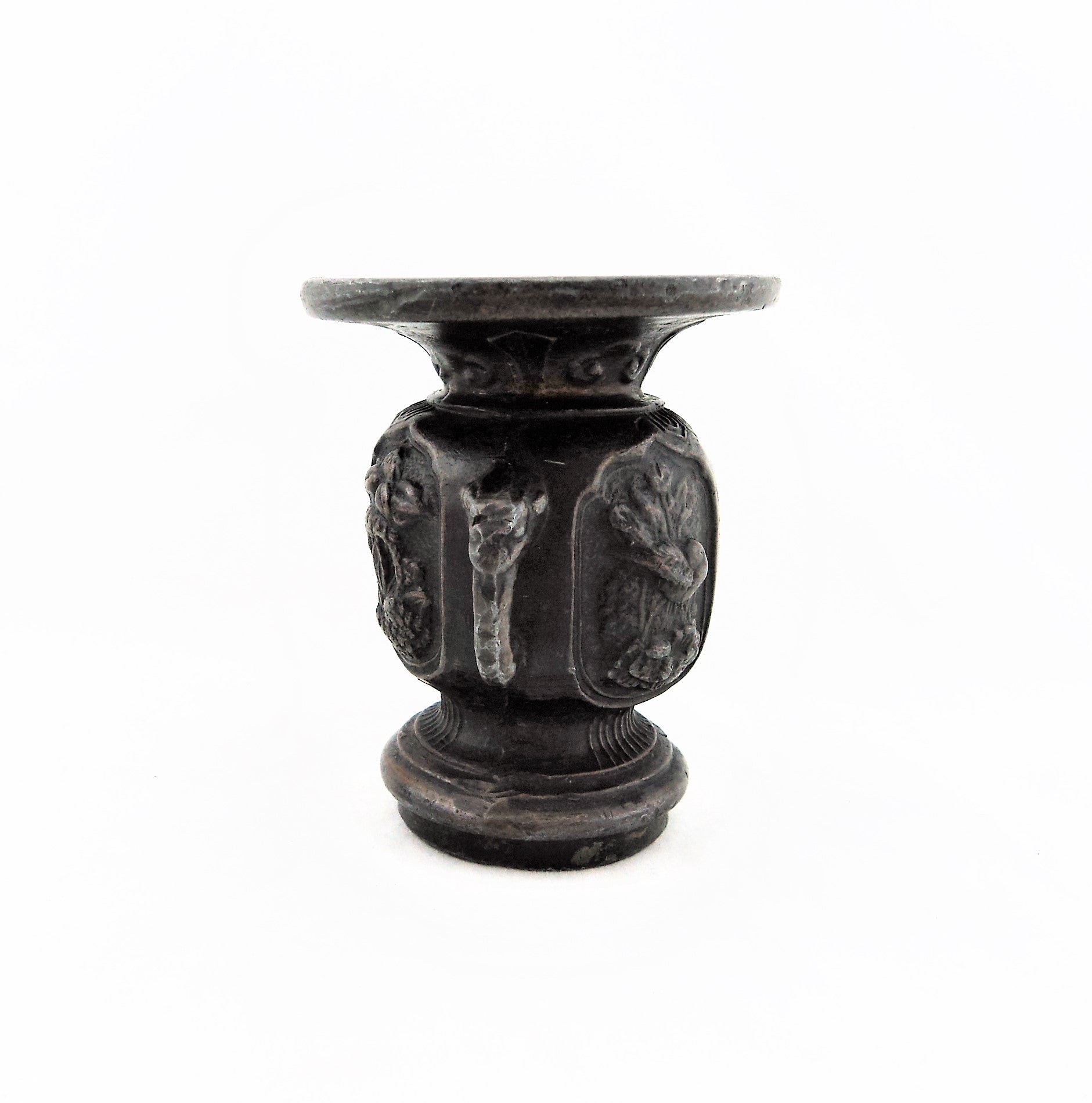 Antique Miniature Bronze Vase