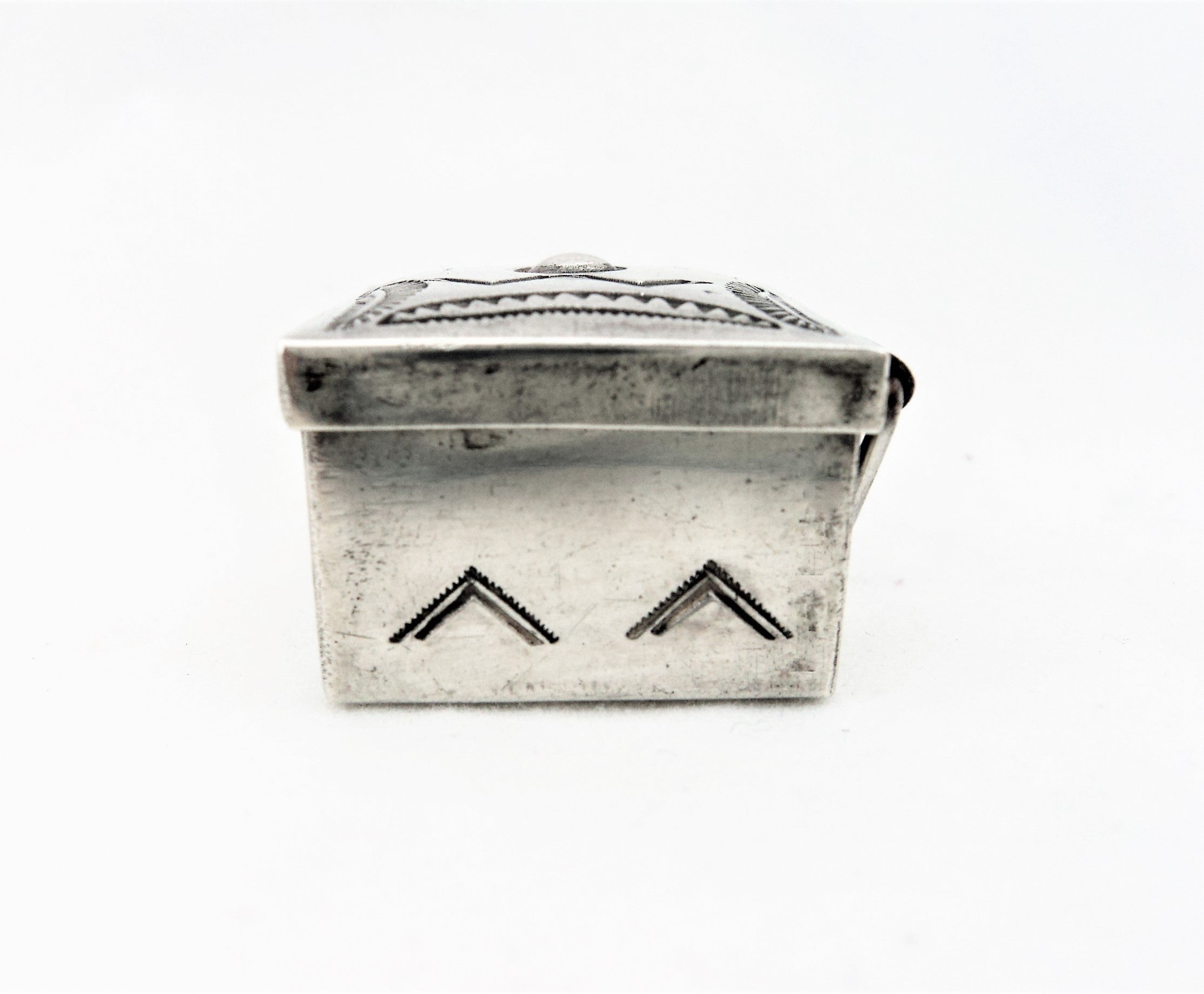 Stamped Silver Trinket Box