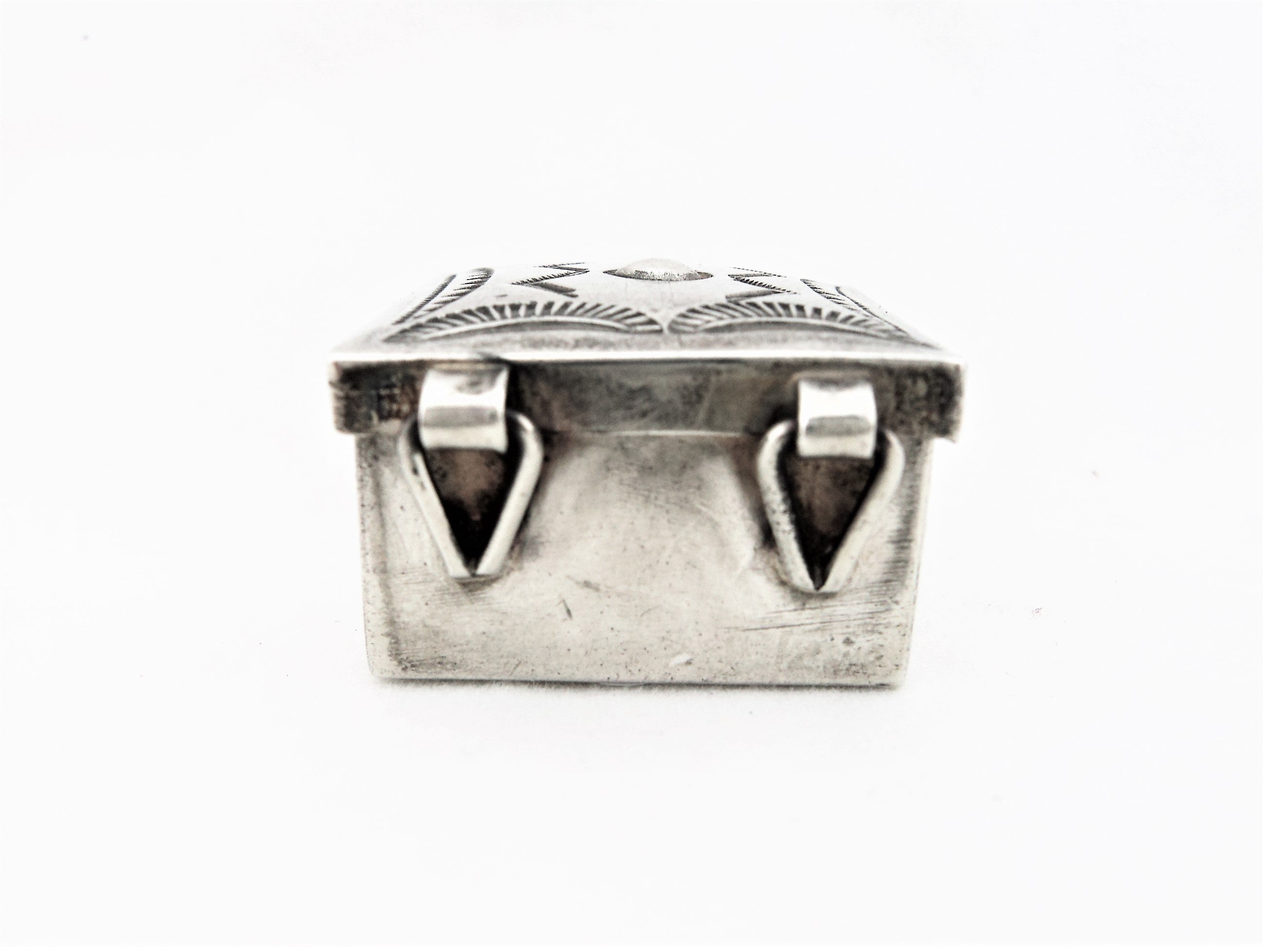 Stamped Silver Trinket Box