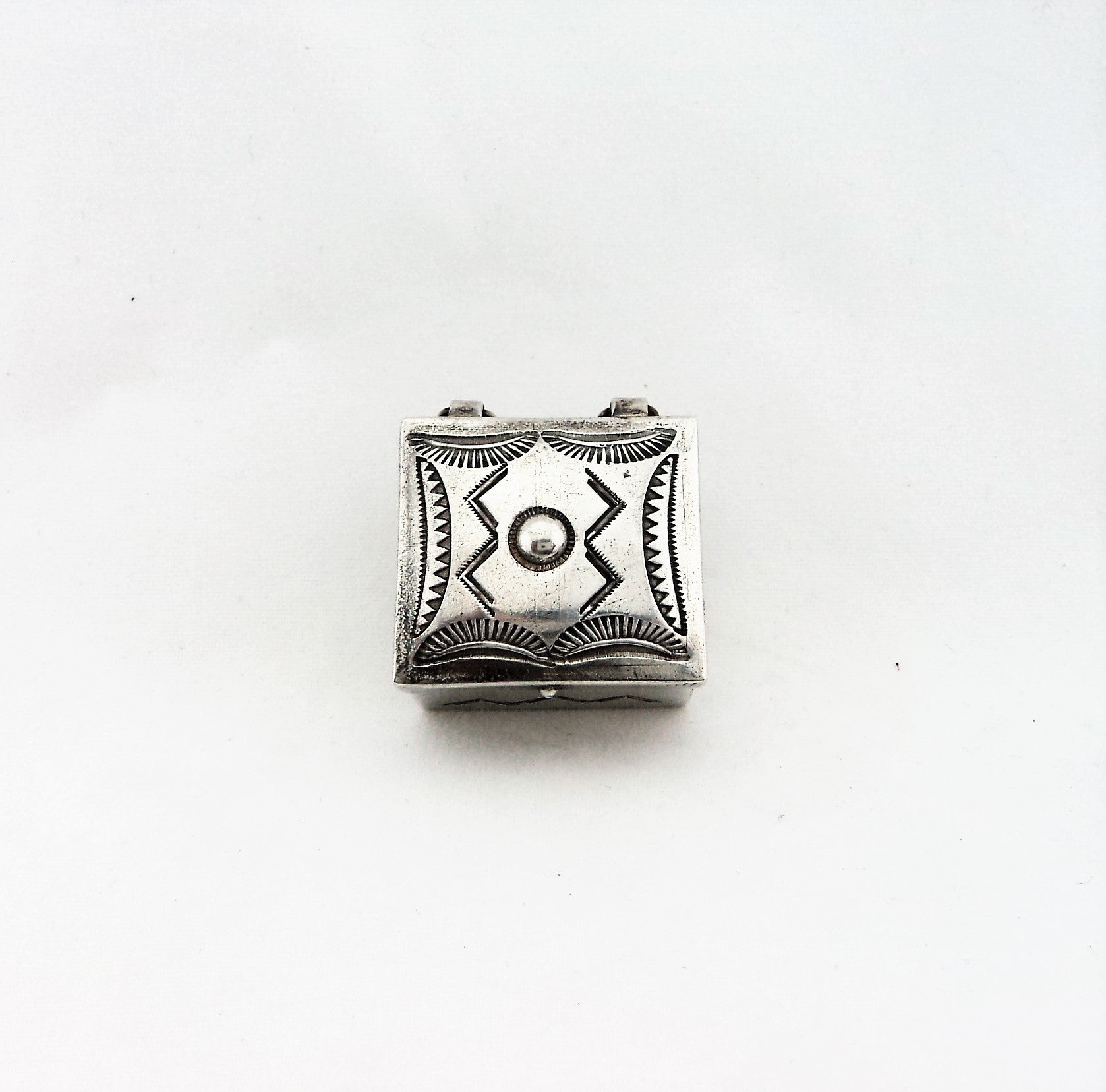 Stamped Silver Trinket Box