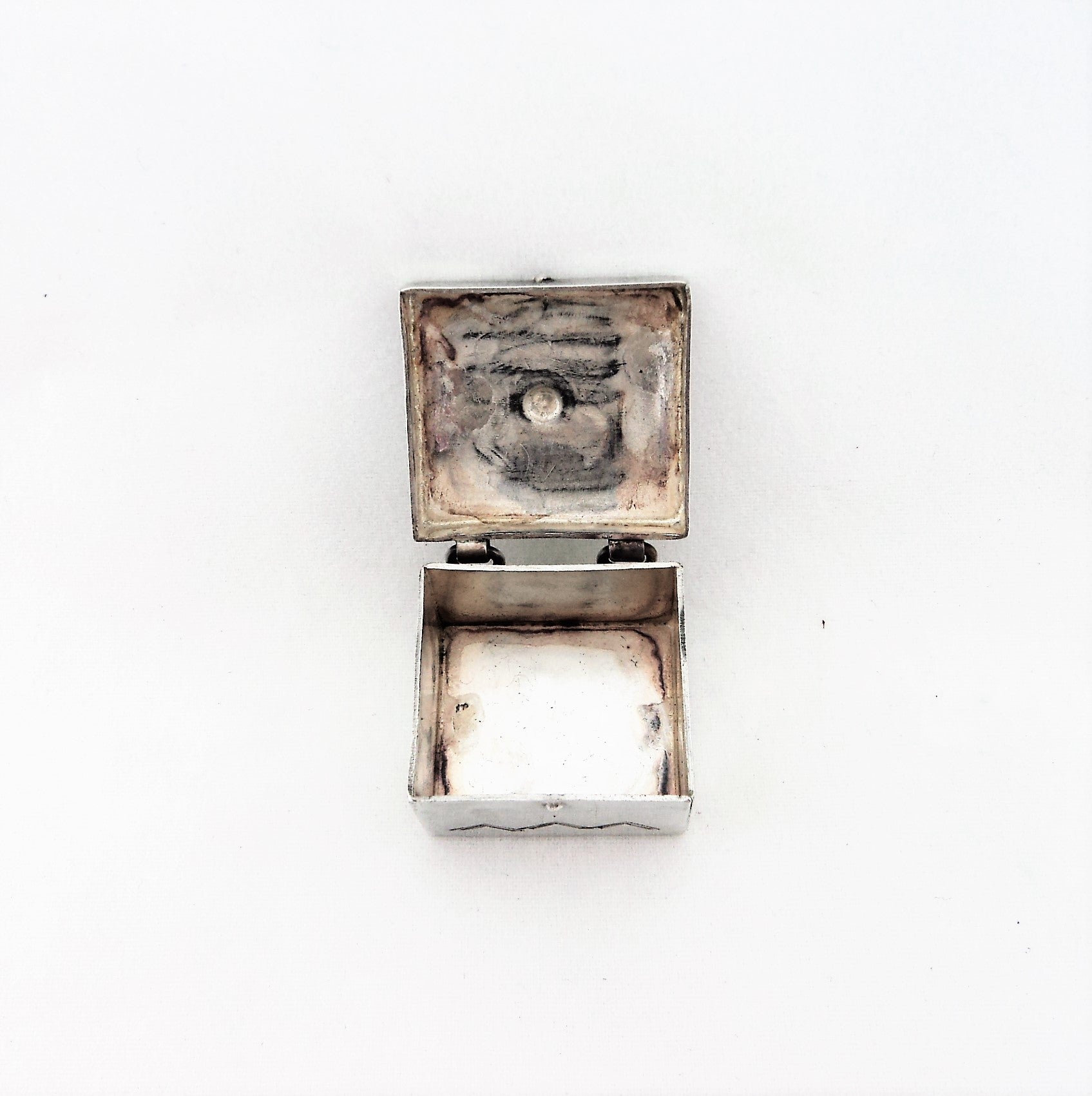 Stamped Silver Trinket Box