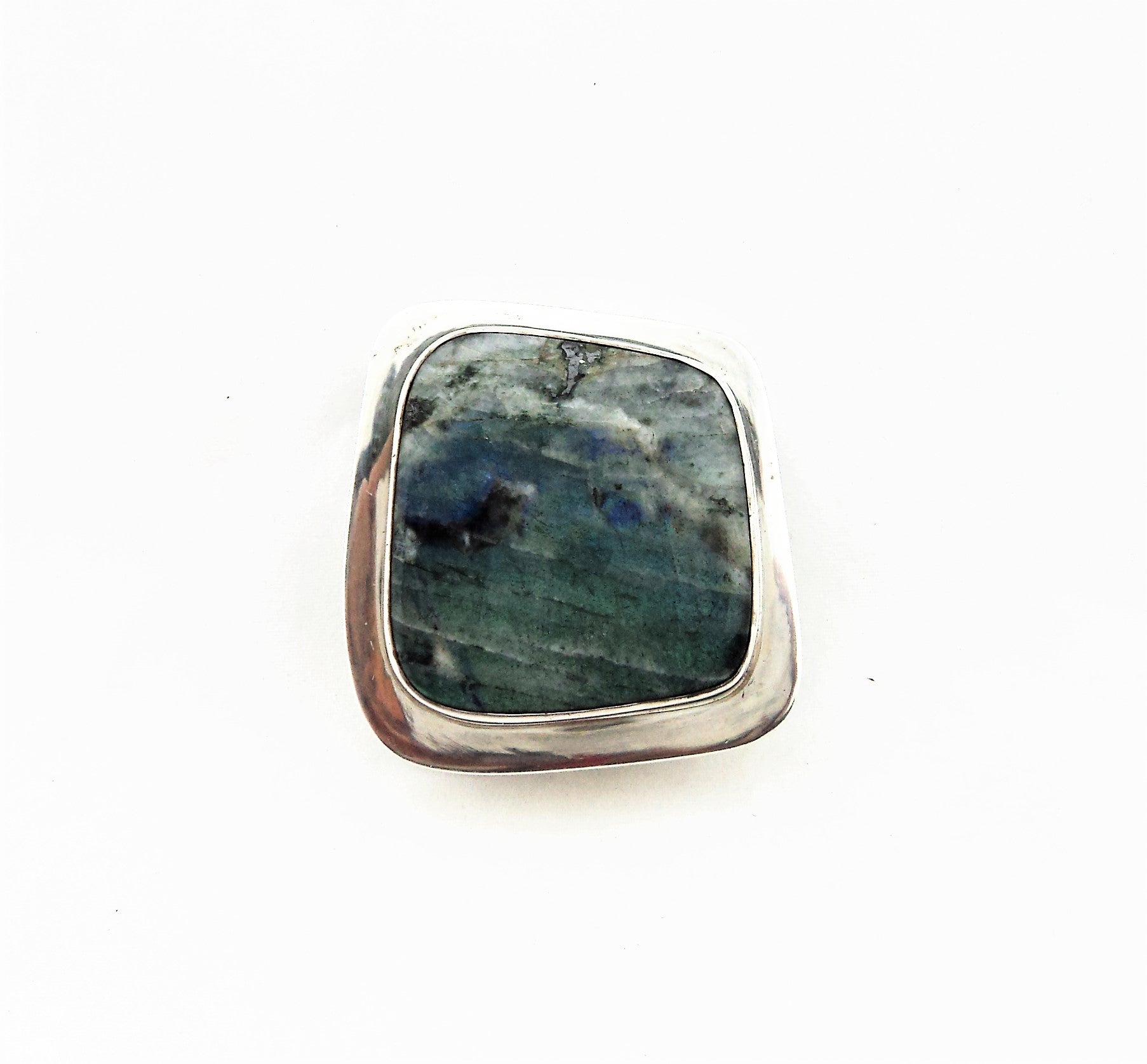 Sterling Silver Labradorite Trinket Box