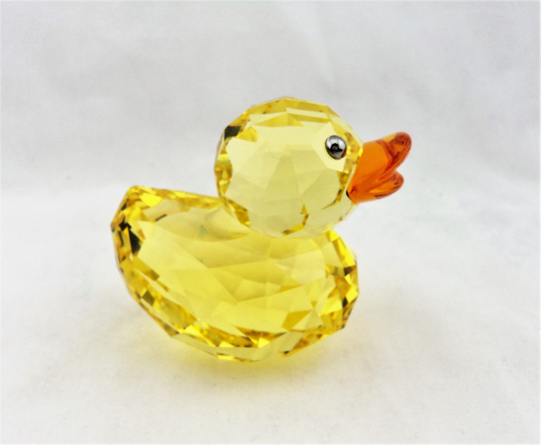 Yellow Swarovski Crystal Duck