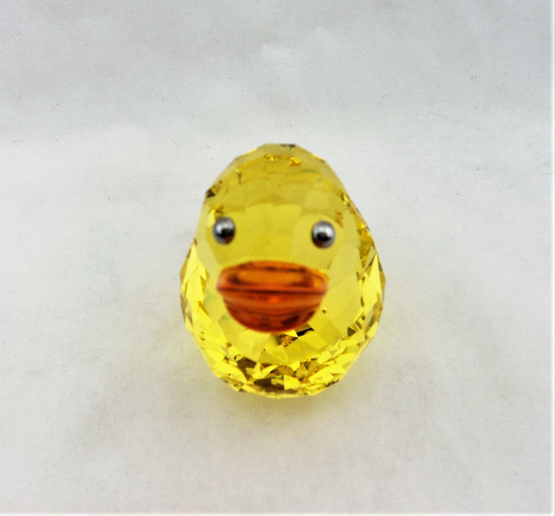 Yellow Swarovski Crystal Duck