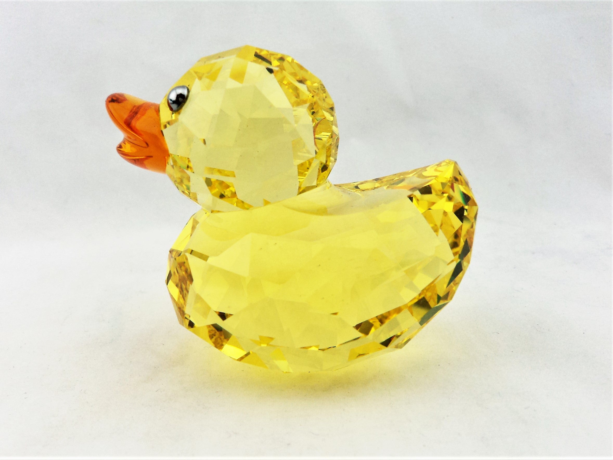 Yellow Swarovski Crystal Duck