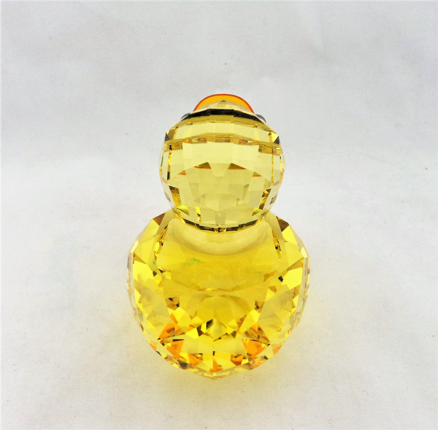 Yellow Swarovski Crystal Duck