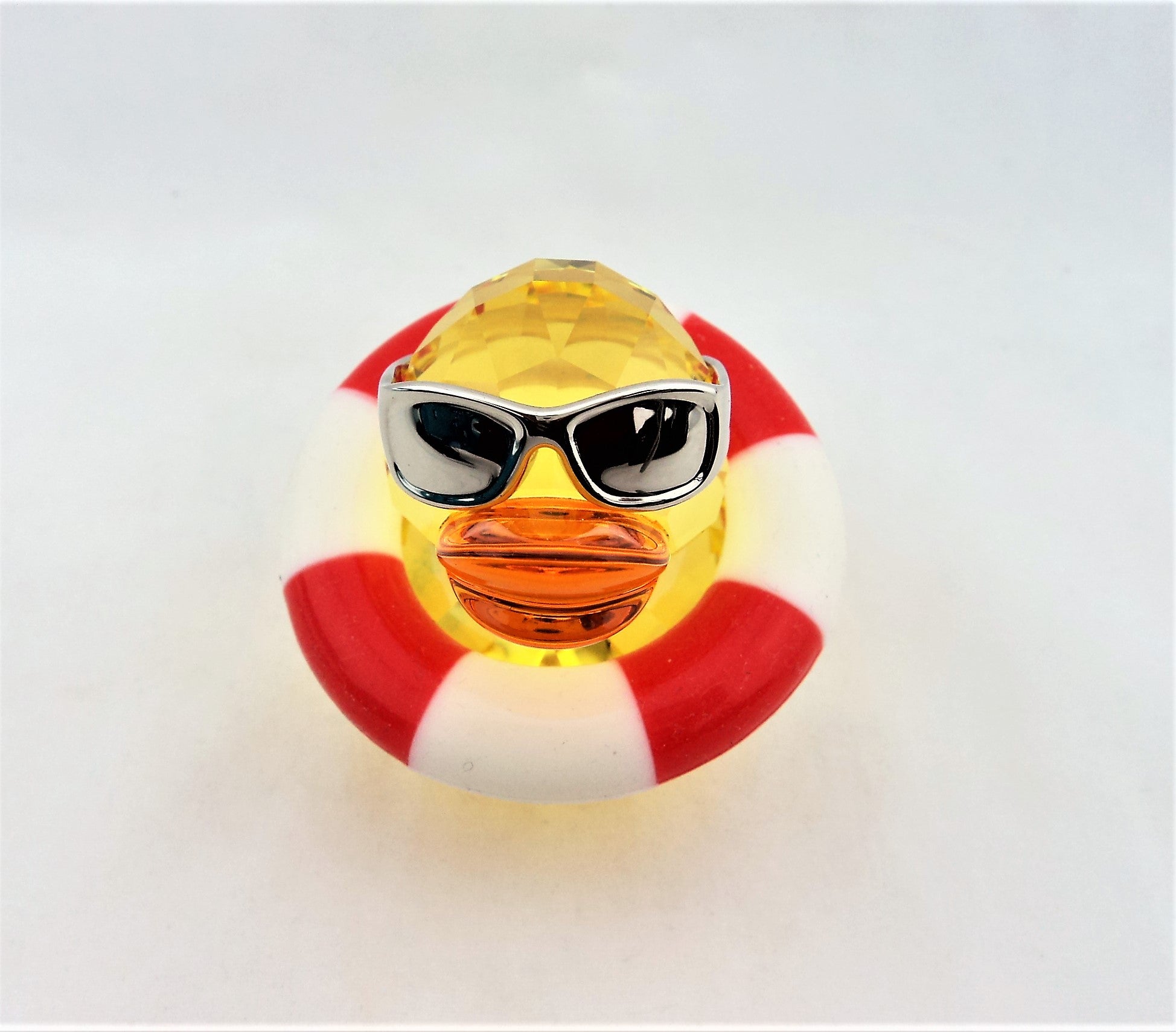 Yellow Swarovski Crystal Duck