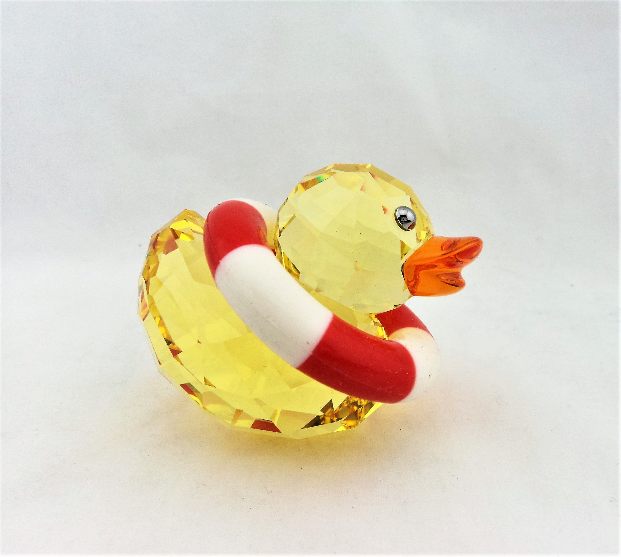 Yellow Swarovski Crystal Duck
