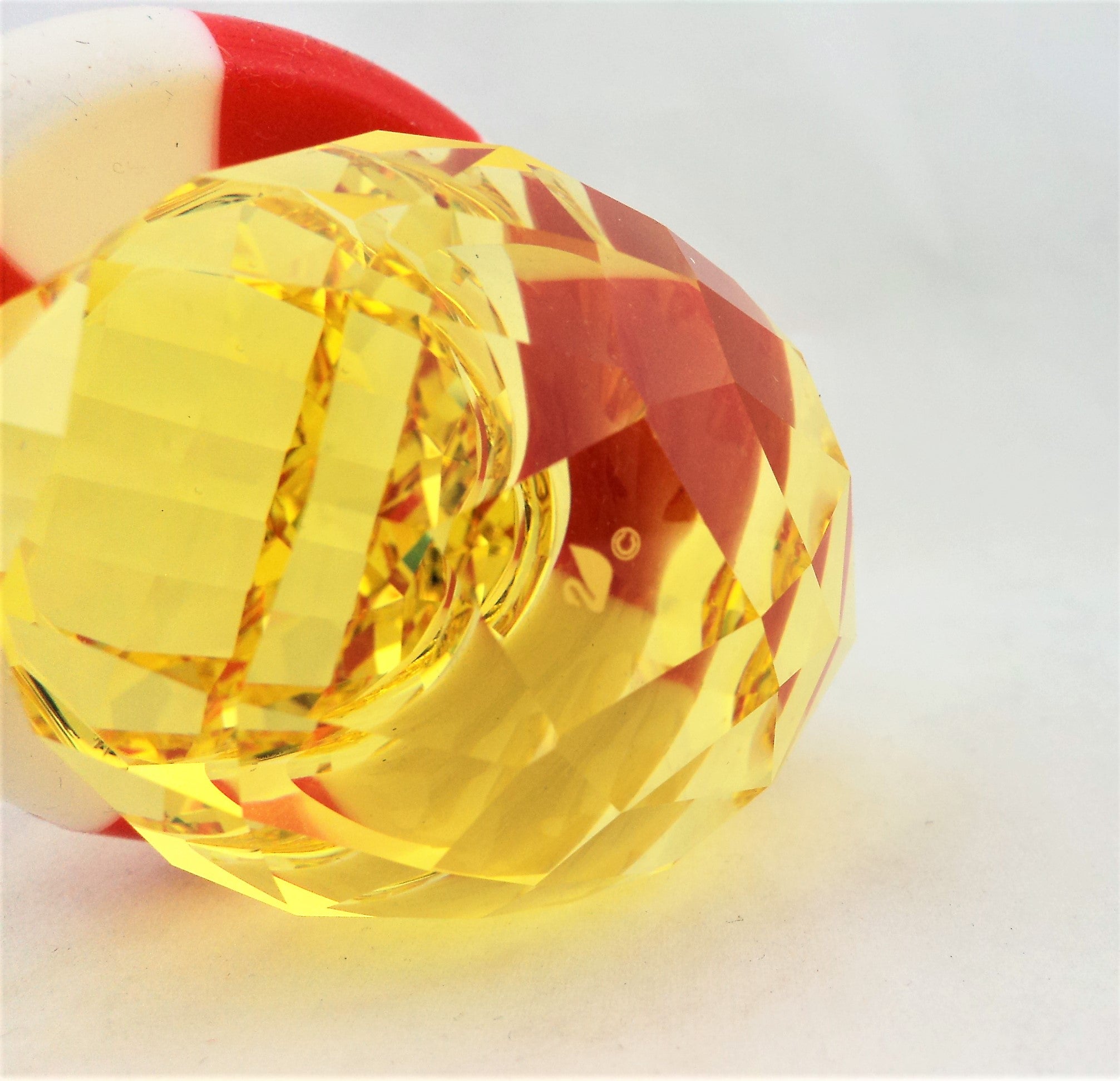 Yellow Swarovski Crystal Duck