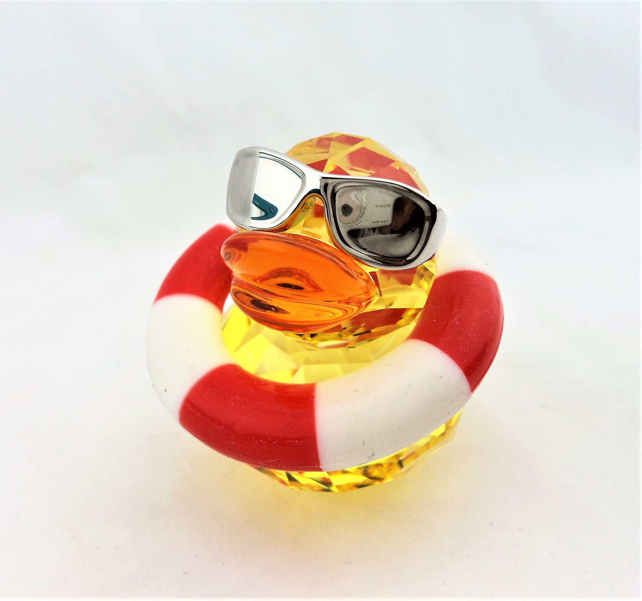 Yellow Swarovski Crystal Duck