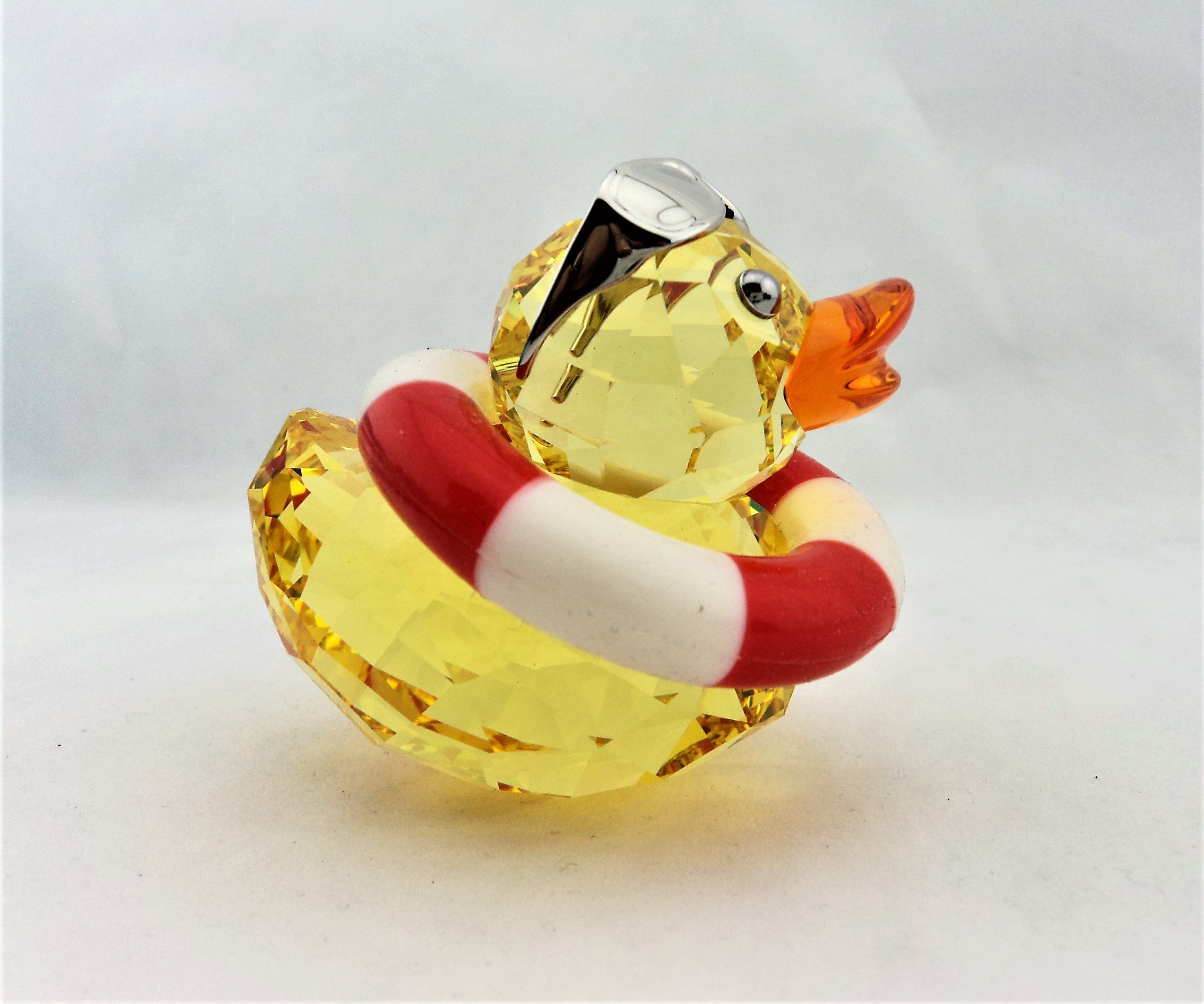 Yellow Swarovski Crystal Duck